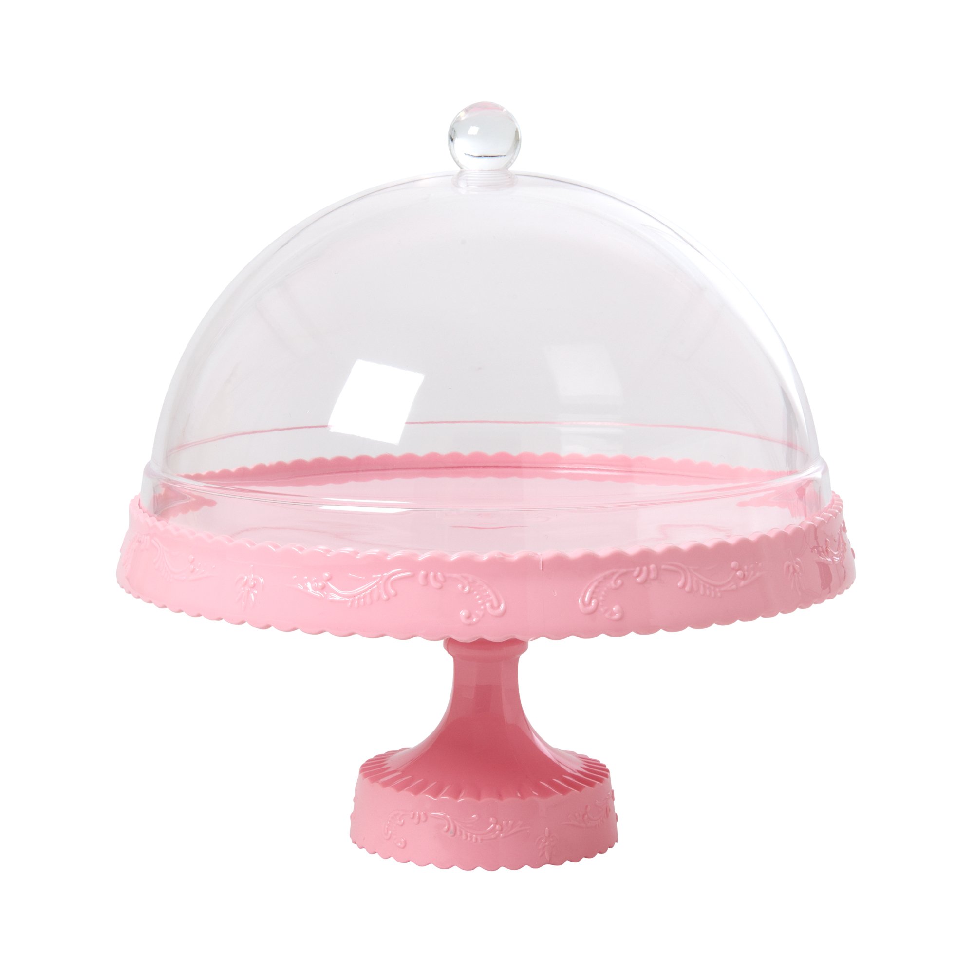 RICE Pink cake stand &amp; Dome €39.90,