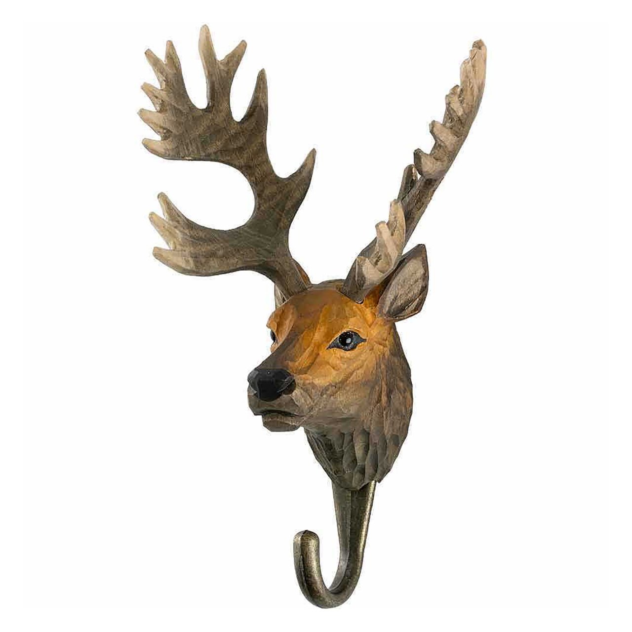 10 THE DESIGN GIFT SHOP Hand-Carved Red Deer Wall Hook by Wildlife Garden €31.91, 