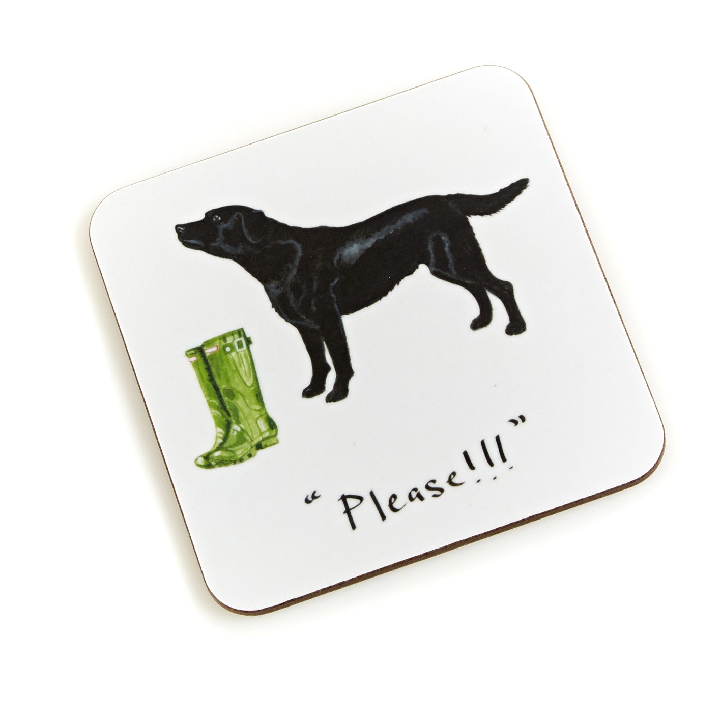 16 AT HOME IN THE COUNTRY Posh Cow! &amp; Black Labrador Coasters €4.56 each,  