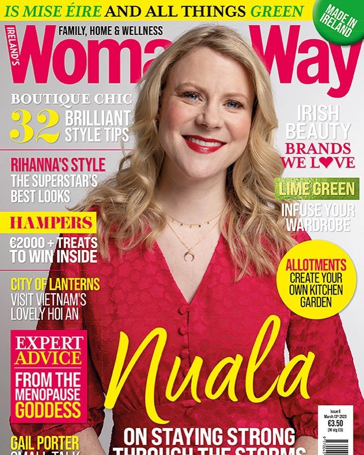 The new issue of Woman&rsquo;s Way is here and Nuala Carey is on the cover talking about weathering the storms and coming through the other side.⁣⁣
⁣⁣
This is our all things Irish edition and we&rsquo;re celebrating the institution of the Irish fashi