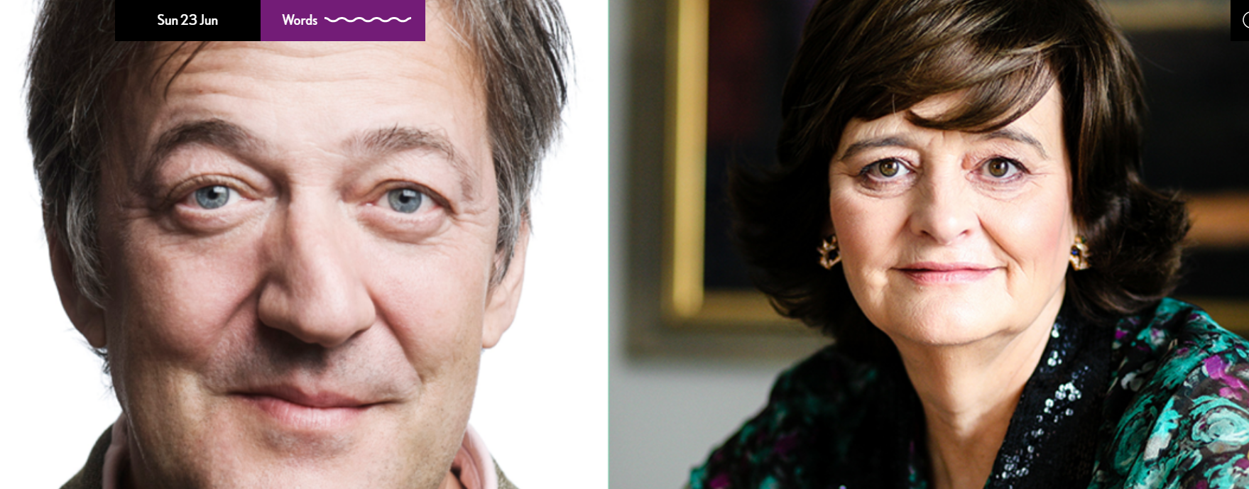 An evening with Cherie Blair, Stephen Fry &amp; Kirsty Lang at Kings Place - 23rd June 2019 6pm