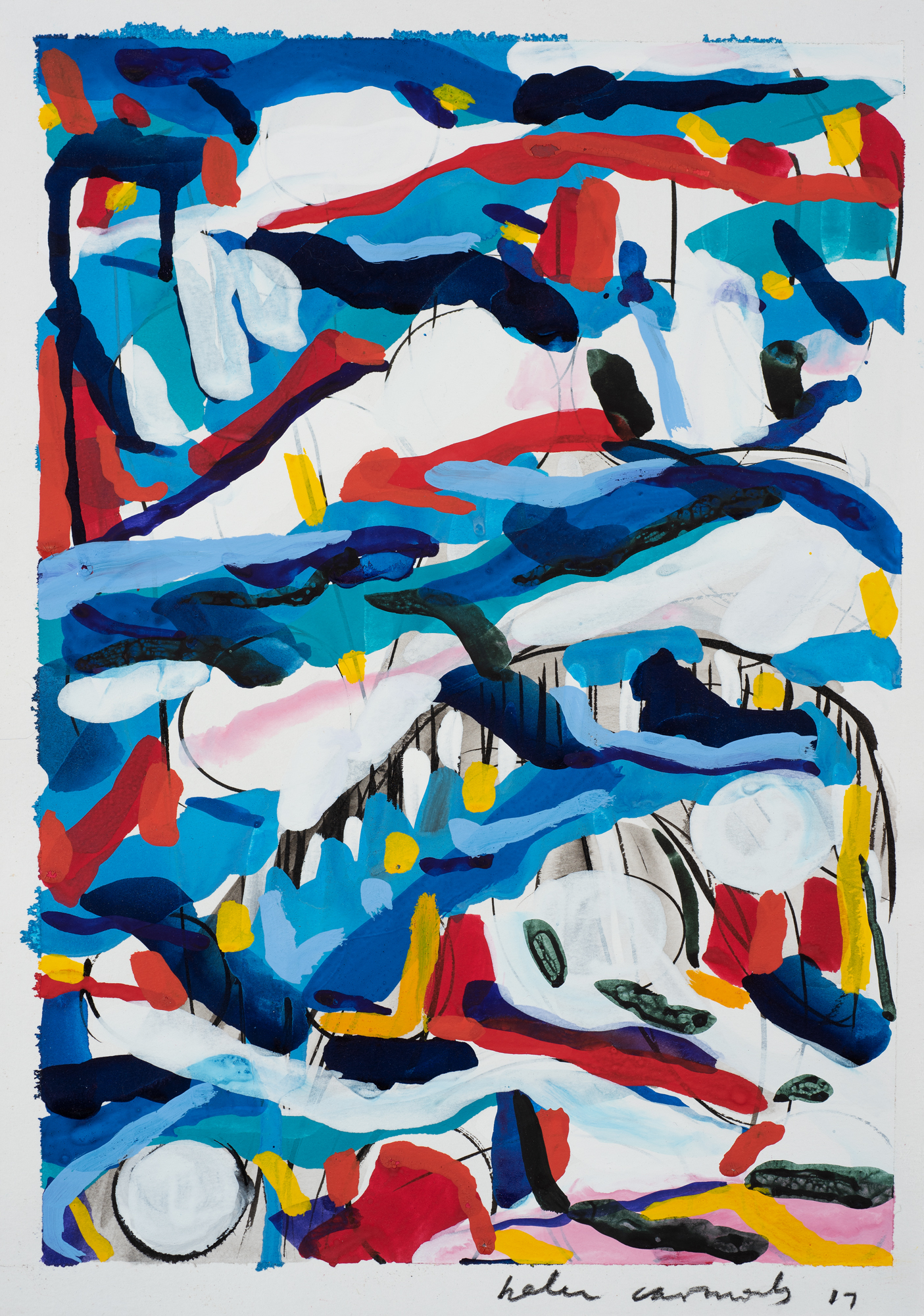 Summer Wind 2 - 2017. A4 - gouache on 185gsm watercolour paper.