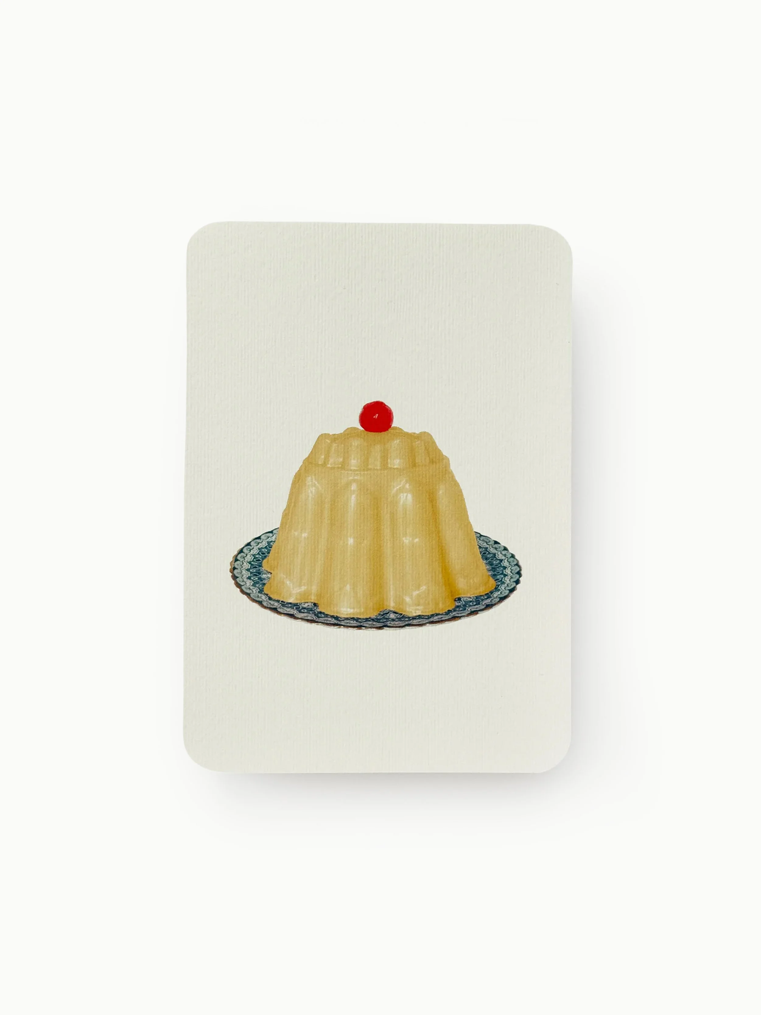 Canonbury Press - Custard Cream Blancmange greeting card