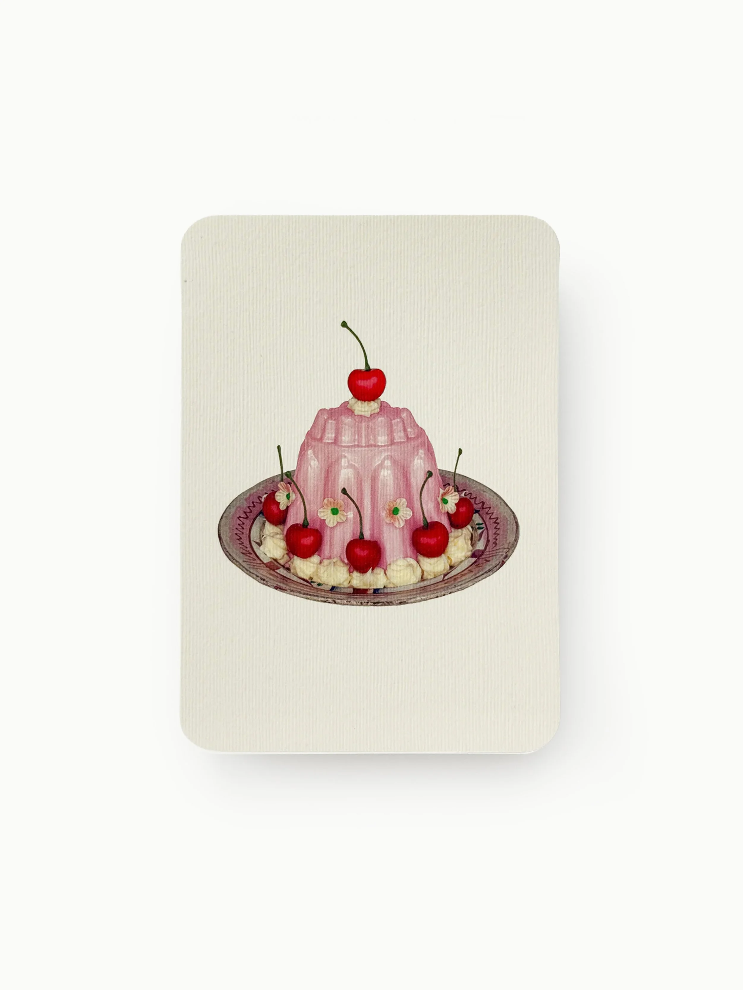 Canonbury Press - Rose Petal Cream Blancmange greeting card