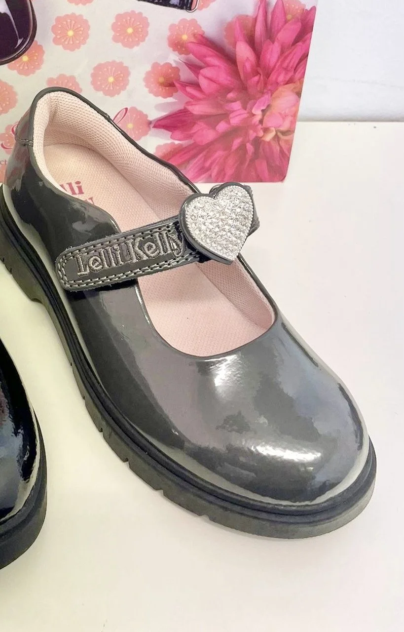 Lelli Kelly- Zoey Grey patent shoe LK8934