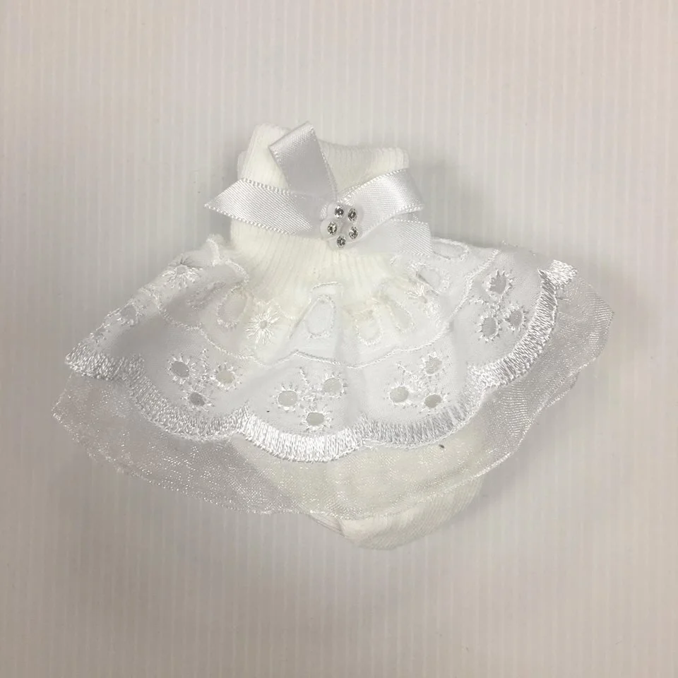 Kiddirama- Pixie - White frilly ankle Socks 