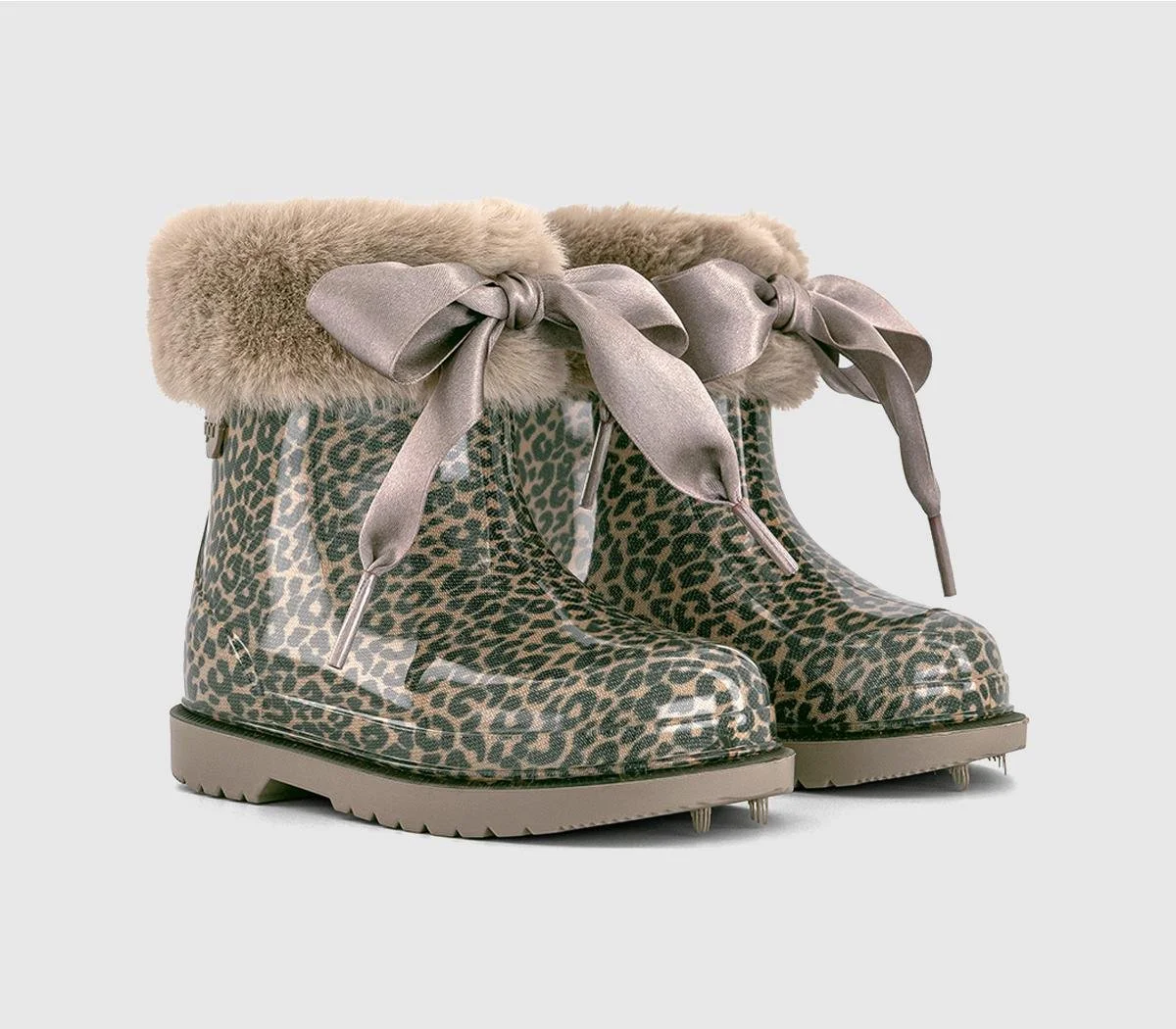 Igor- Leopard print short ankle wellies