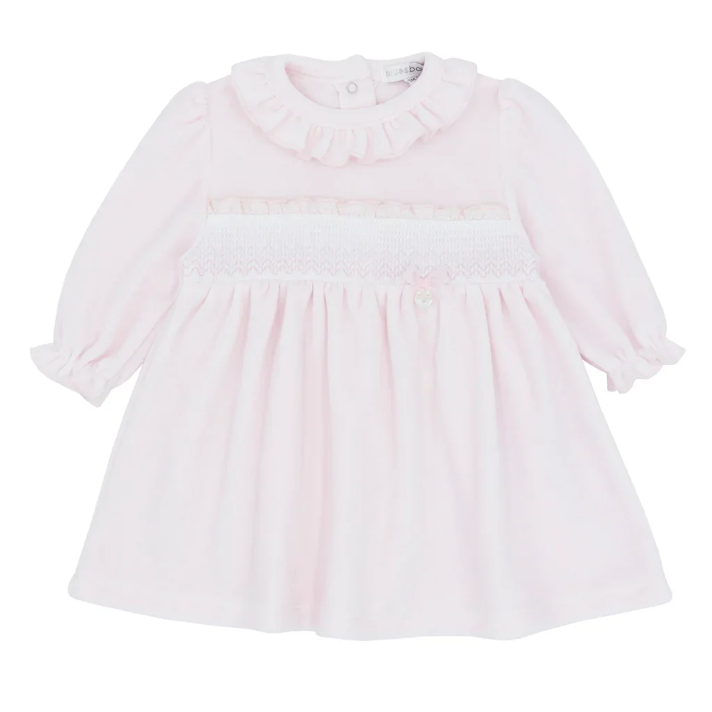 Blues baby- Pink smock dress