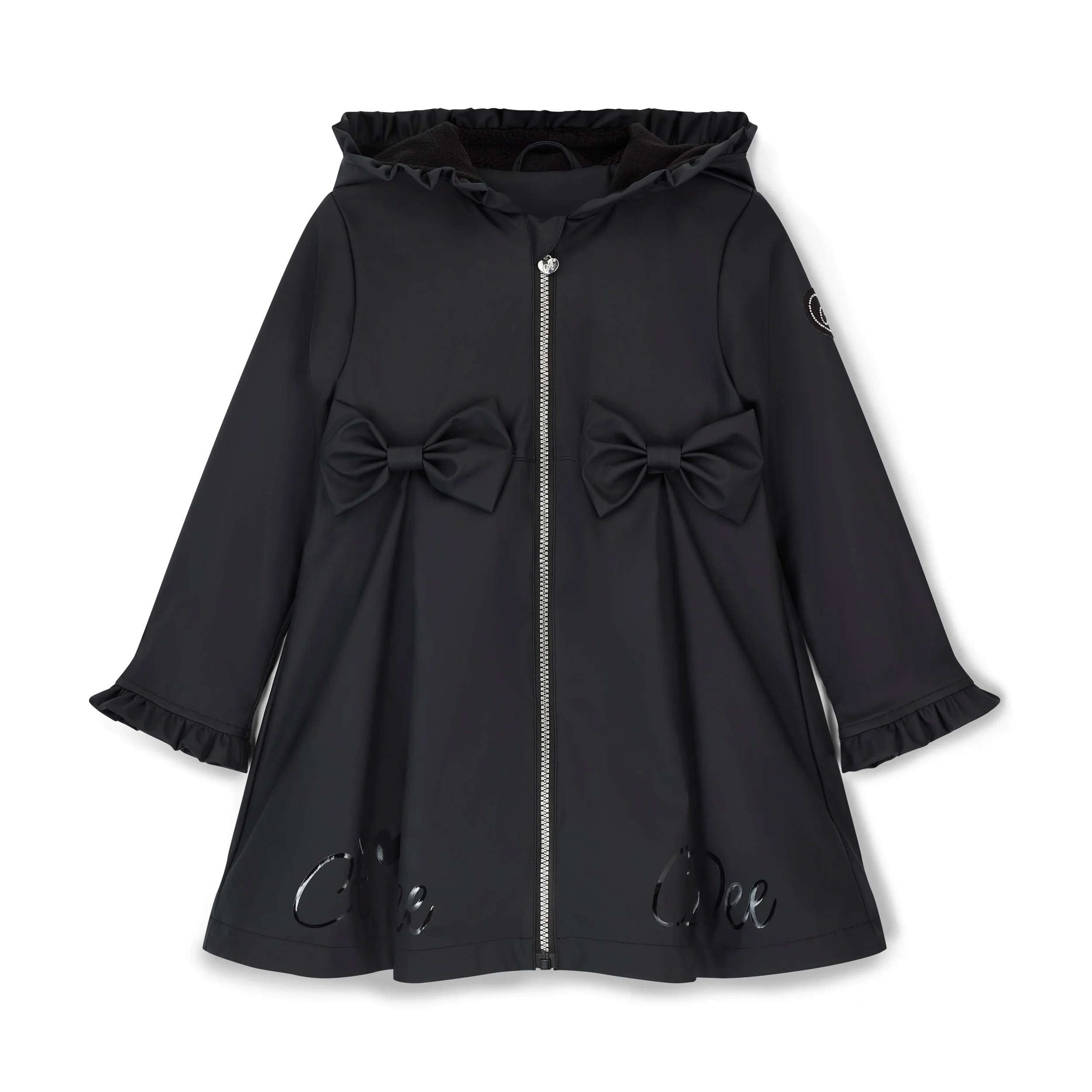 Adee- Nova black hooded Raincoat