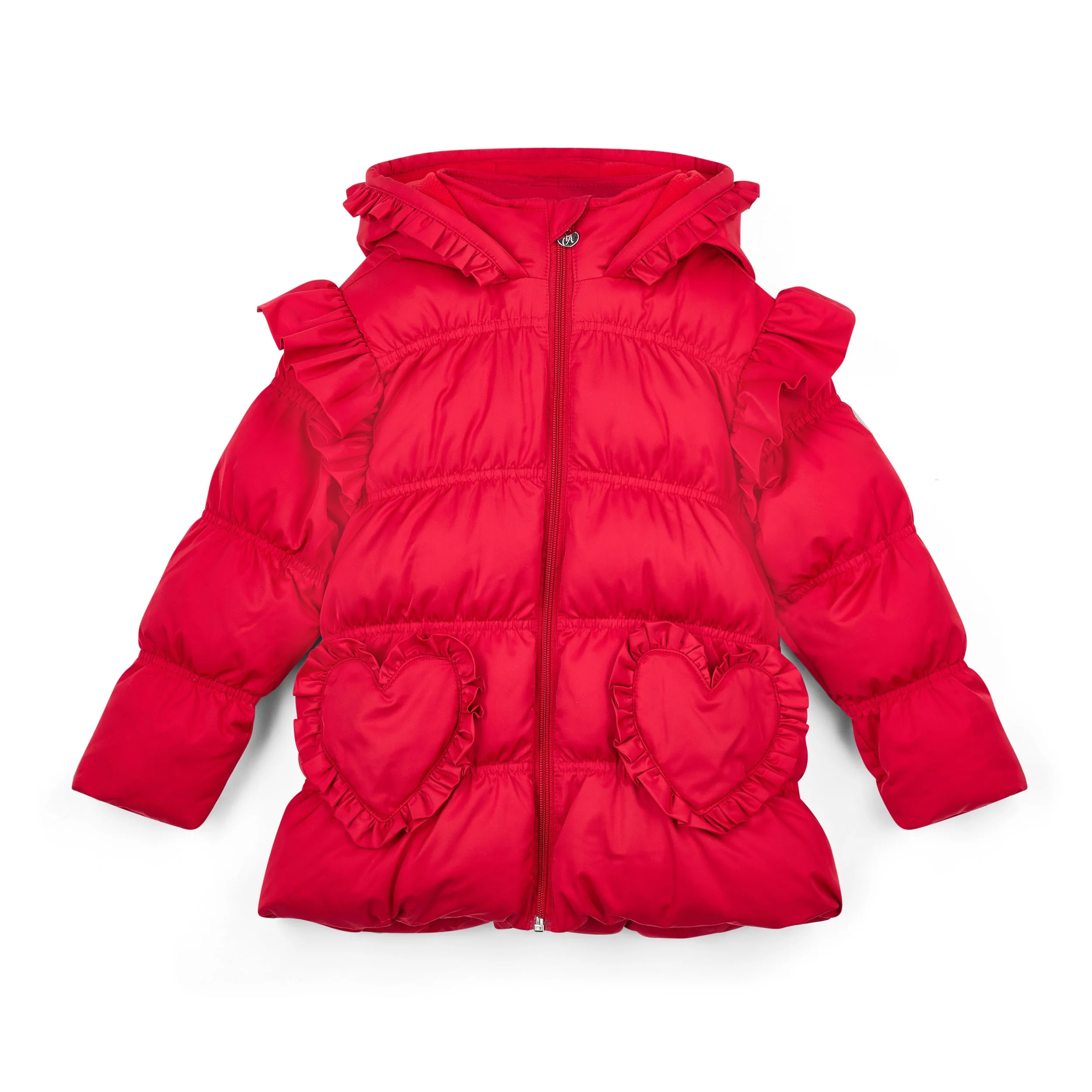 Adee- Lilianna Padded jacket with frill heart pockets