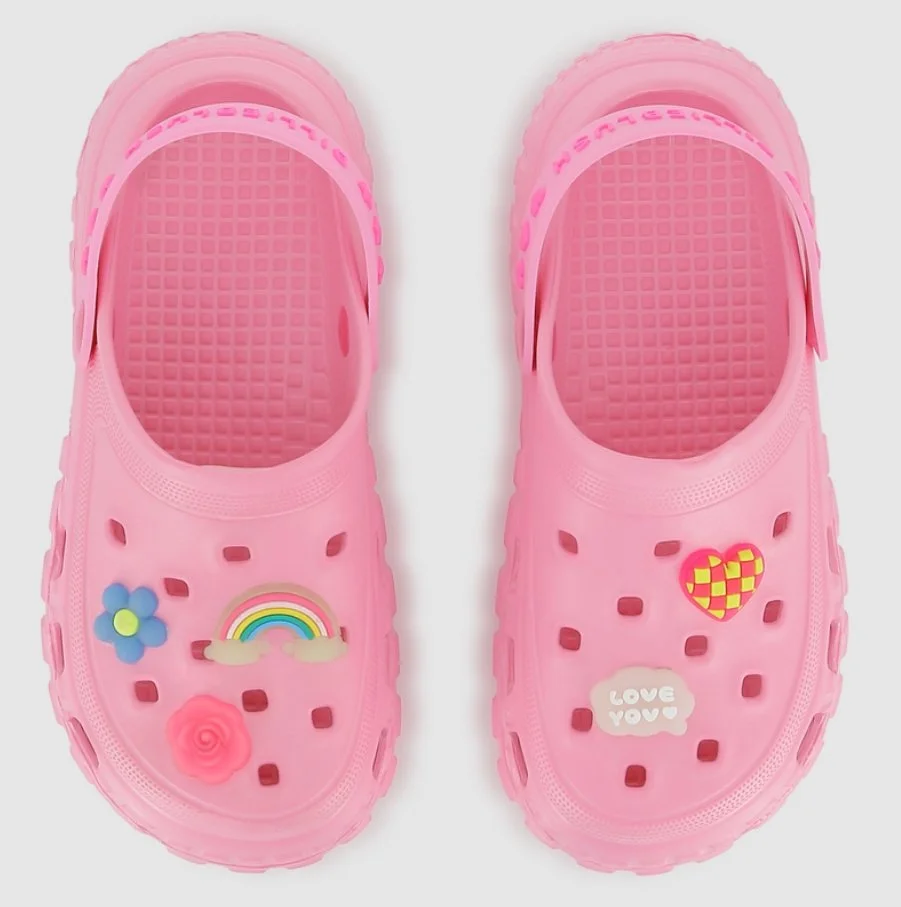 Billie blush- Pink crocs with strap
