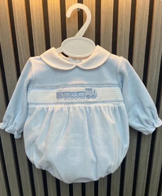 Kleo kids- velour little train romper