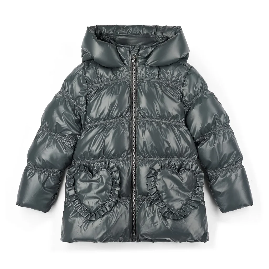 Adee- Luna Grey hooded short Jacket