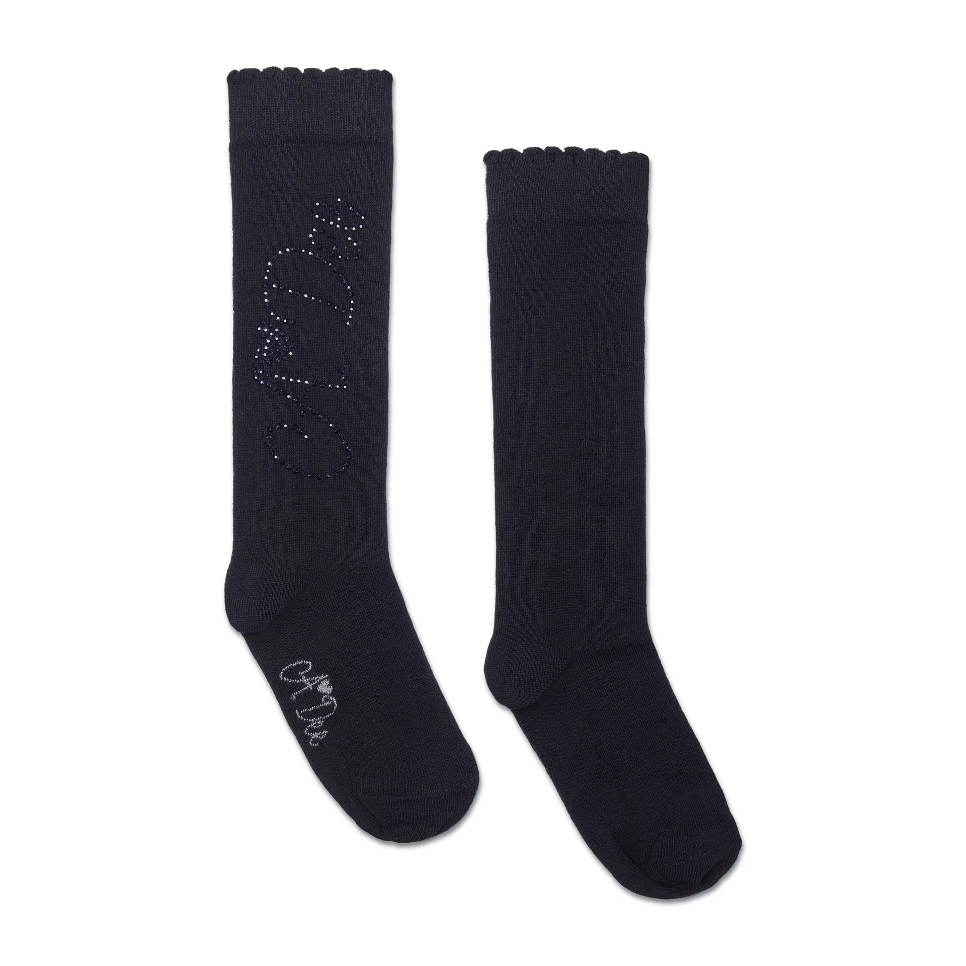 Adee- Selen Black knee-high socks