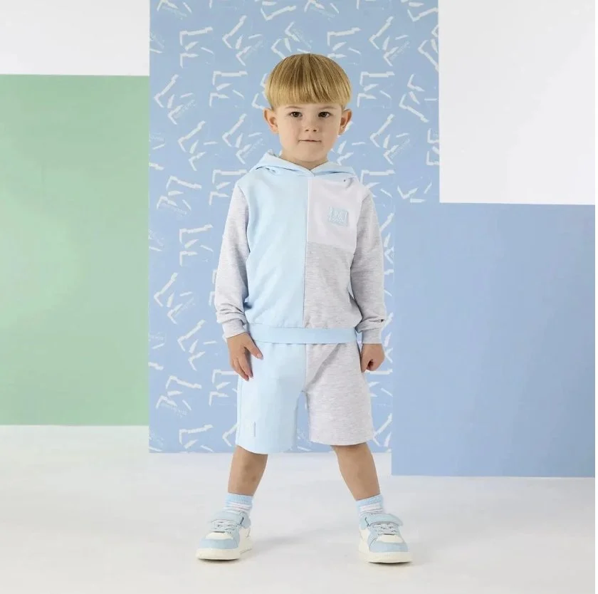 Mini Mitch & Son- Omar Cut & sew hooded short set