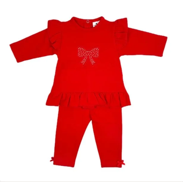 Kleo kids- two piece diamante bow set