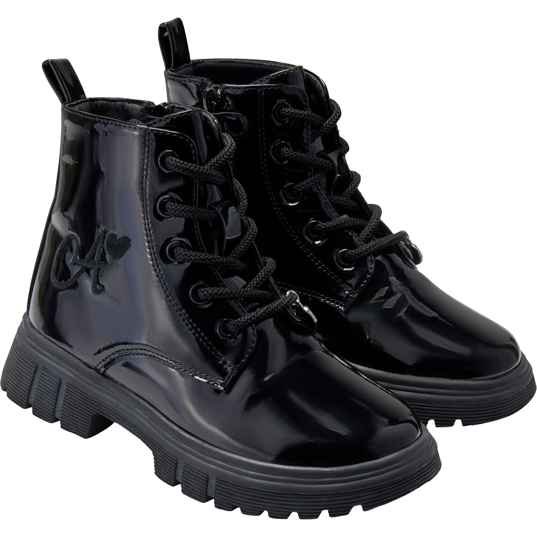 adee- Selene Black patent ankle boot