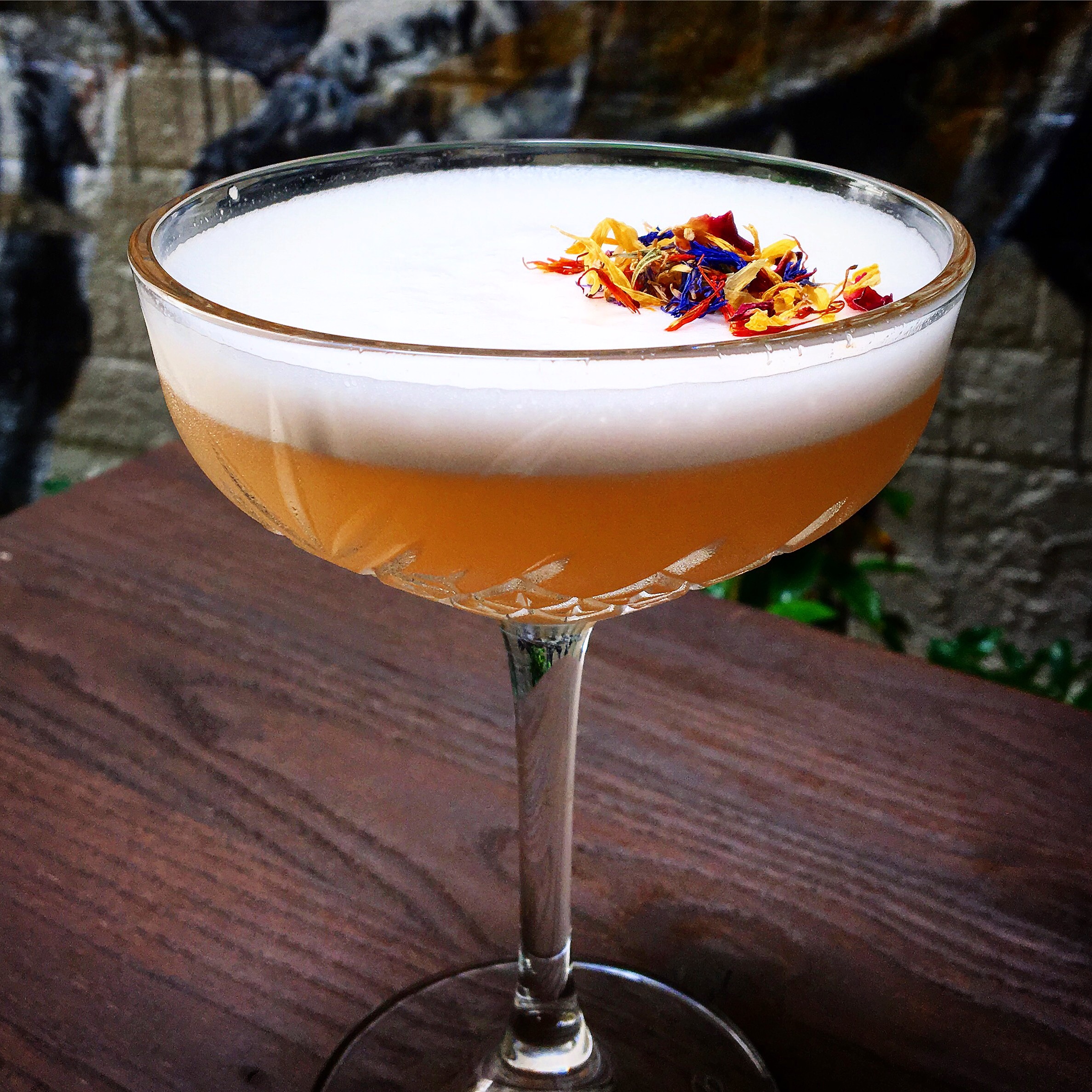   Musk Martini    Wyborowa Vodka, St Germain, Lychee Liqueur, pink grapefruit, lime, Agent 80 ginger syrup, egg white, dehydrated flowers  