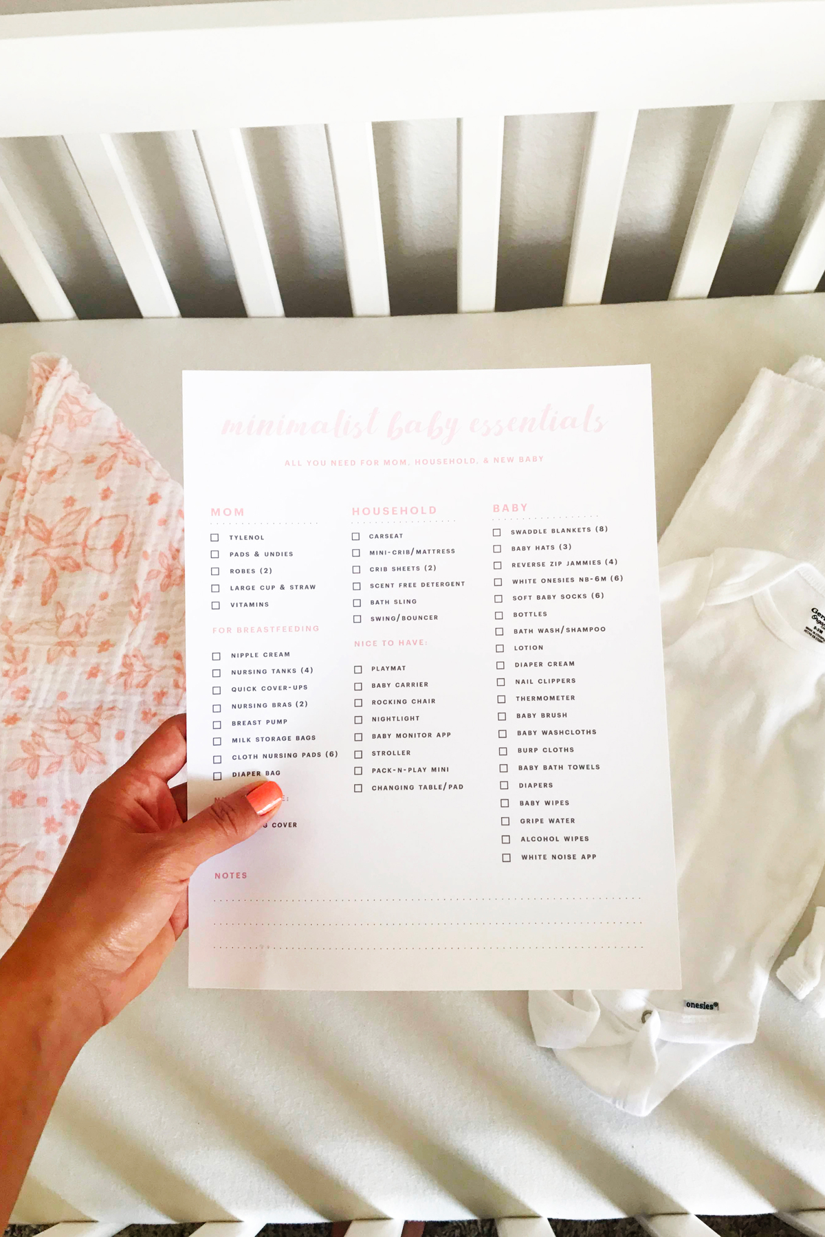 The Uncomplicated + Minimal New Baby Checklist [for New Moms] - Picklee