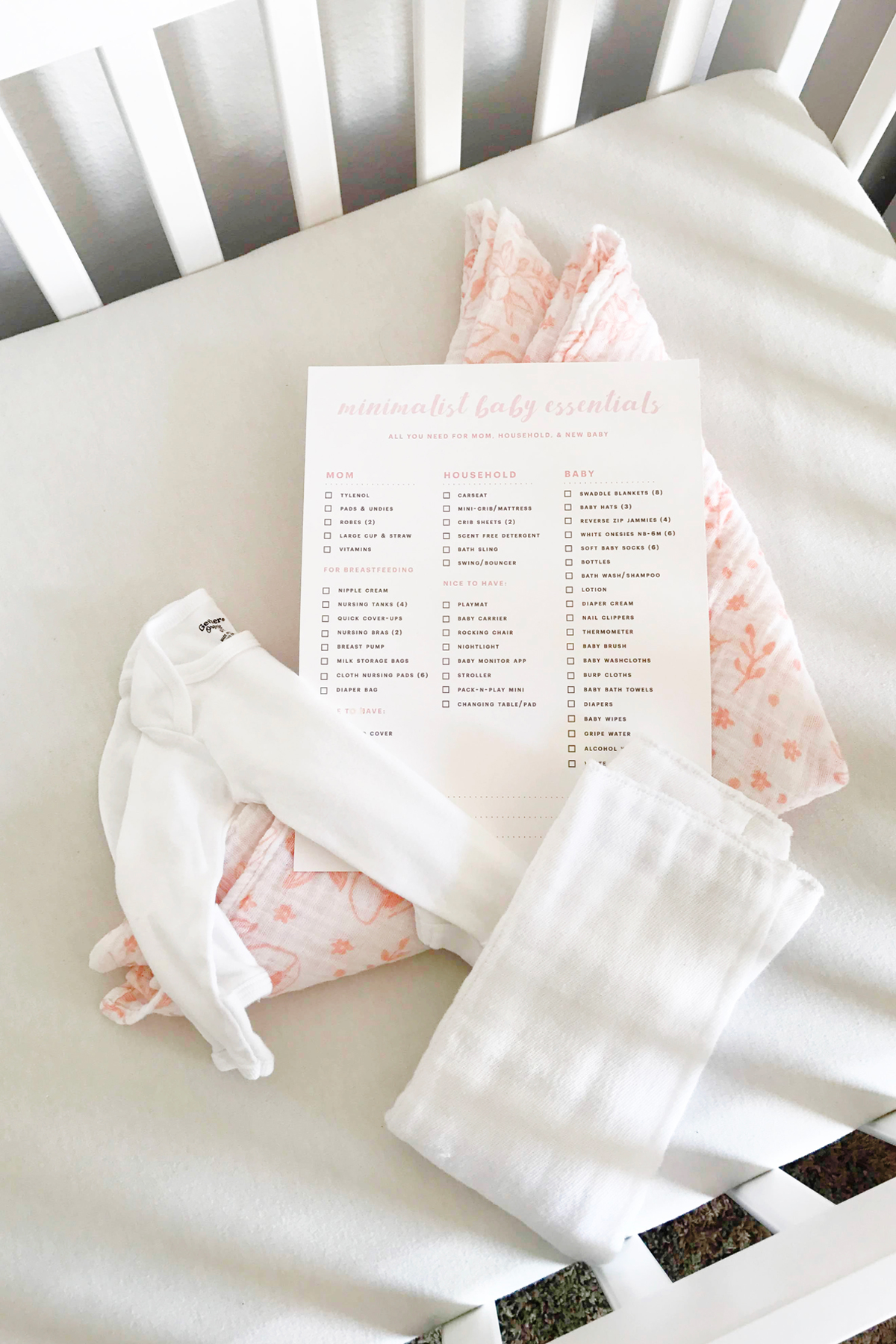 Newborn Baby Gear Essentials + Free Printable Checklist — Momma