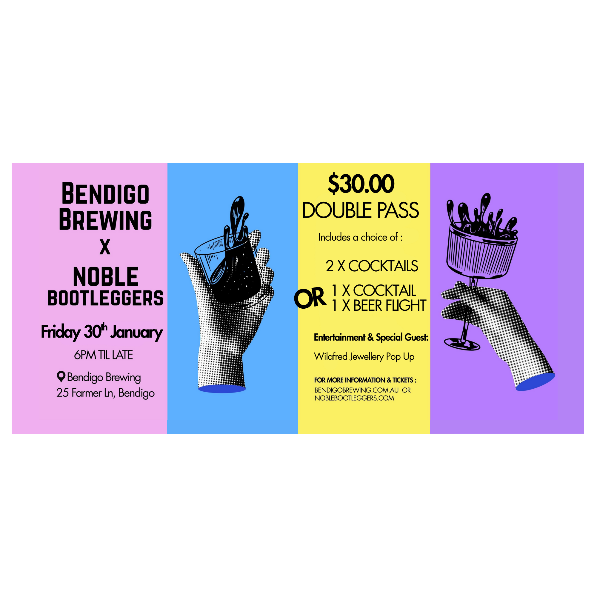 Noble Bootleggers x Bendigo Brewing Bar Takeover - January '26 Edition