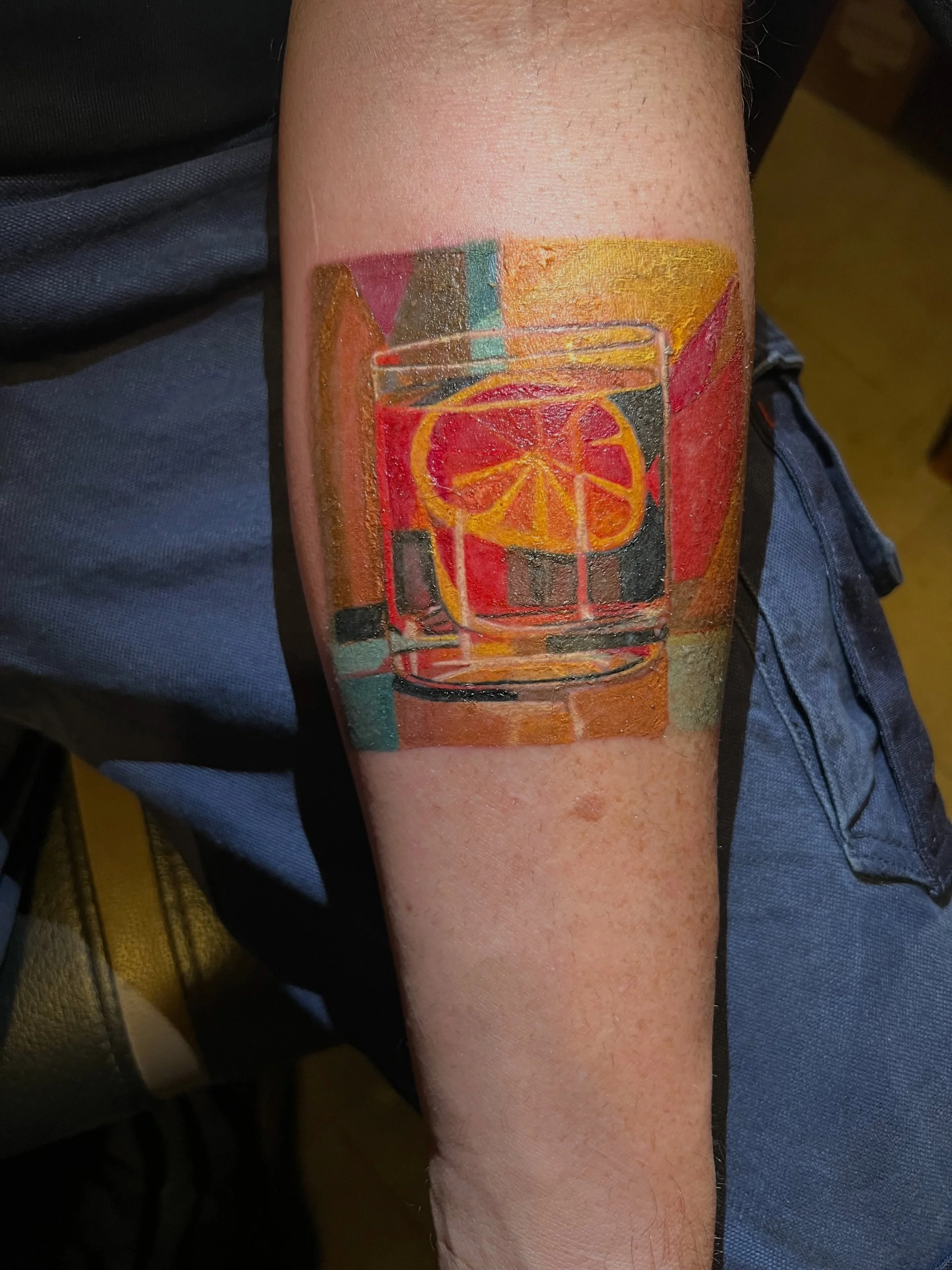 How brilliant is Dan&rsquo;s new tattoo? 

If you&rsquo;ve spent any time with Dan, you&rsquo;ll know that the Negroni is his favourite drink, and the way he judges any restaurant or bar he visits; so it was only fitting to get it inked on his arm. 
