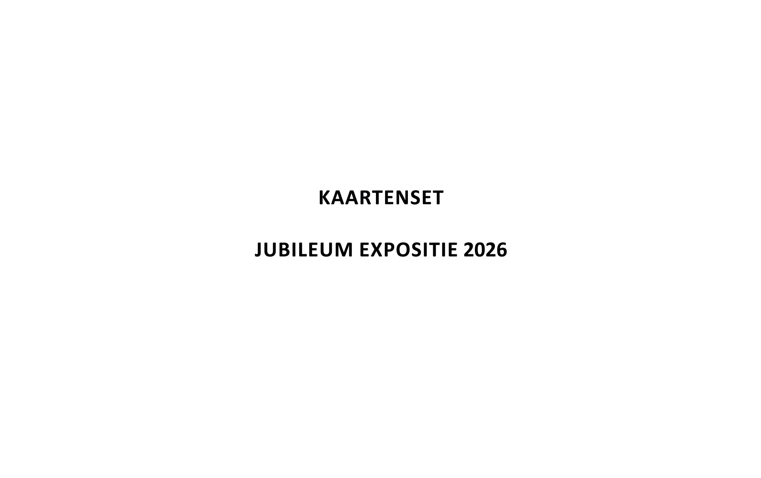 Kaartenset - PRE ORDER