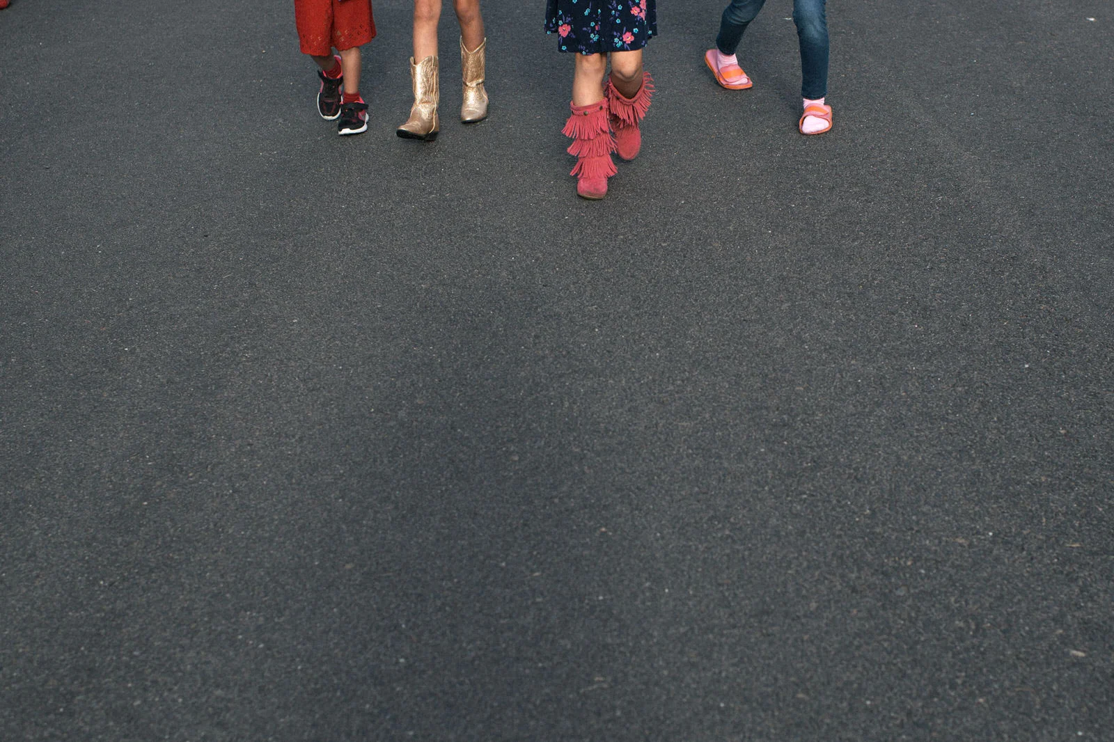 Age 3. The majority of his friends are all girls. Our neighborhood is flooded with girls just two years older than him and these are the kids he relates to most and to whom he attaches himself. While there are boys in the neighborhood, he either feels excluded or doesn’t relate to them.
