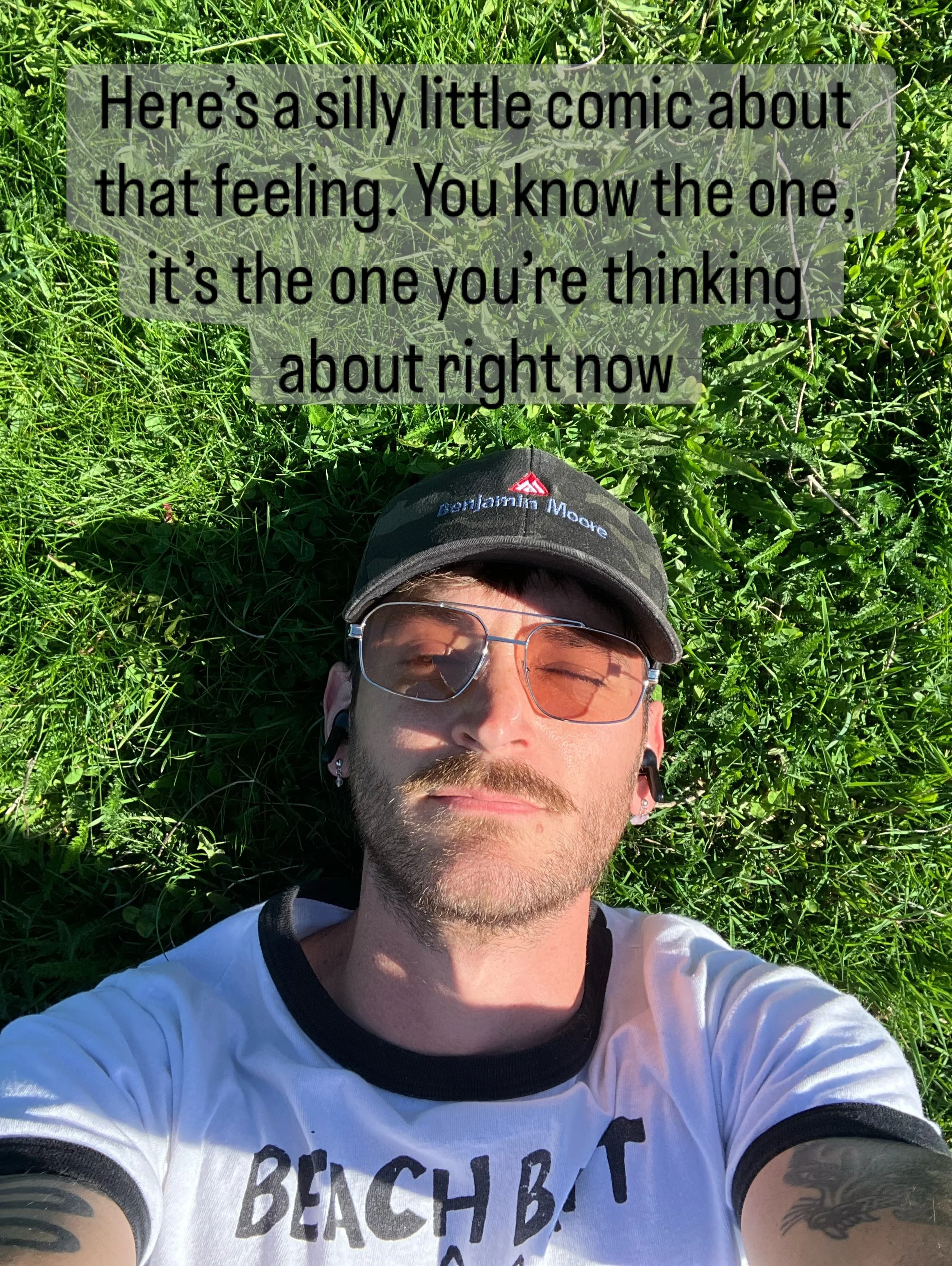 This one&rsquo;s a 2 parter I think.
What feeling are you feeling right now?