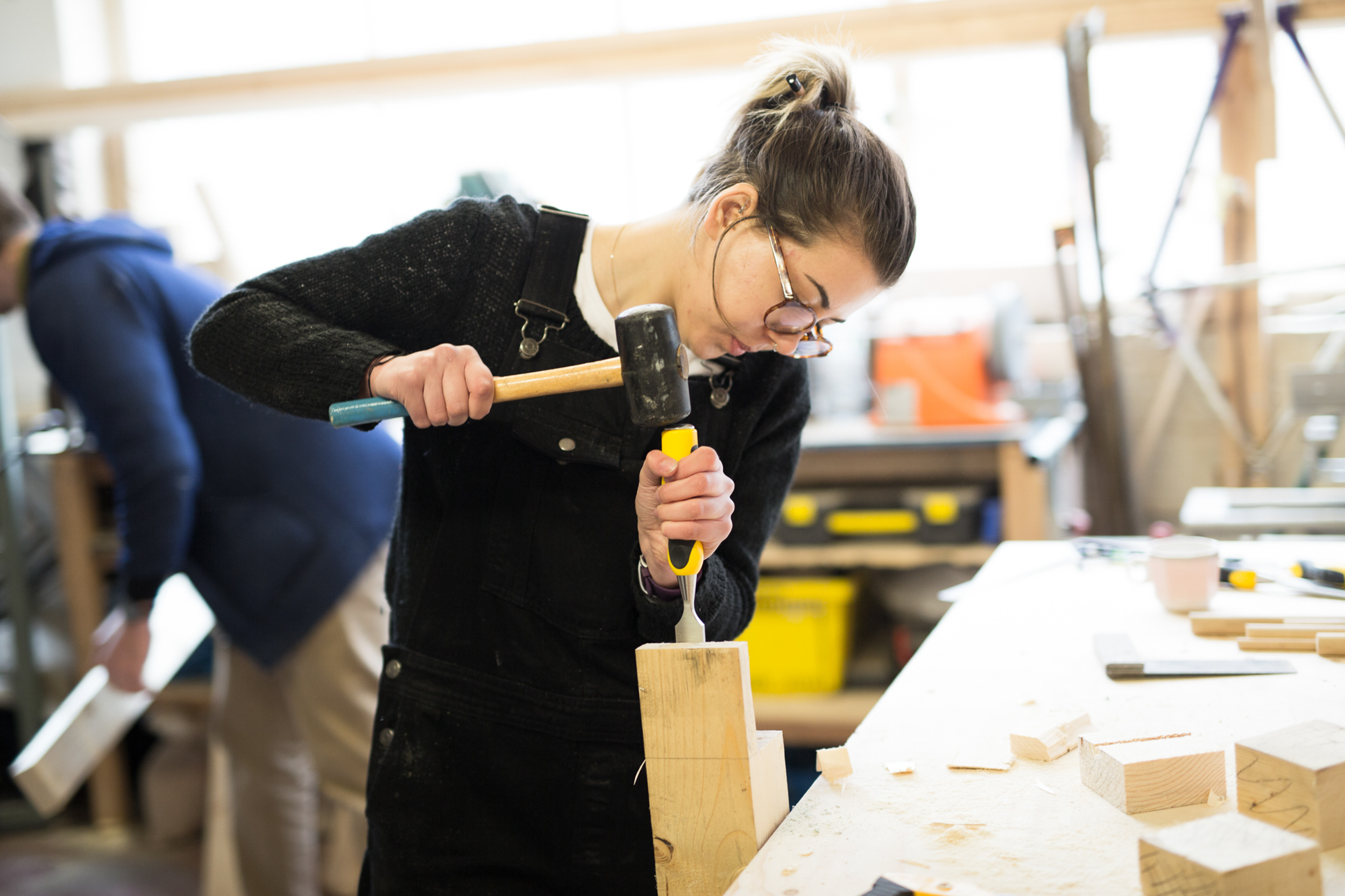 This collaborative working method began when we built The Pilcrow in 2016. We designed this project to help foster a community at NOMA through mass participation working towards a shared goal. We ran workshops to build every element of the pub over a 12-month period.