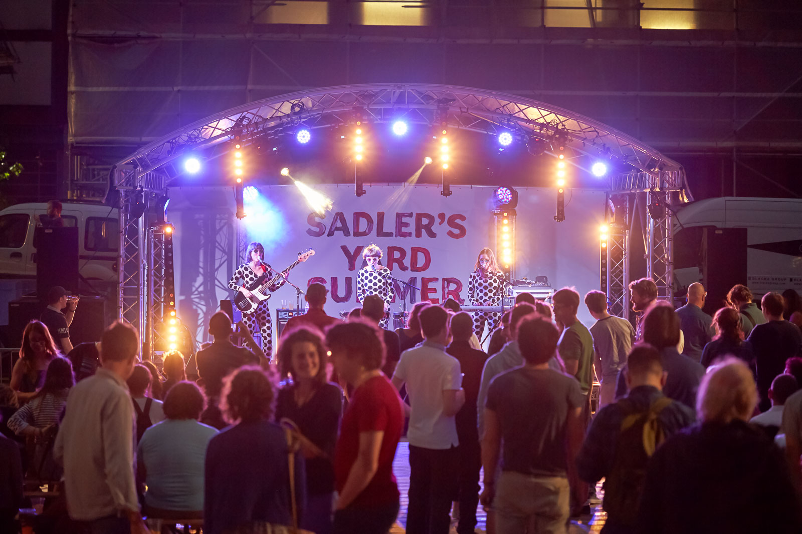 We produce events in public spaces. These happenings cover everything from stiff conferences to full scale hullabaloos. The image above is of our annual Sadler’s Yard Summer Jam for NOMA .