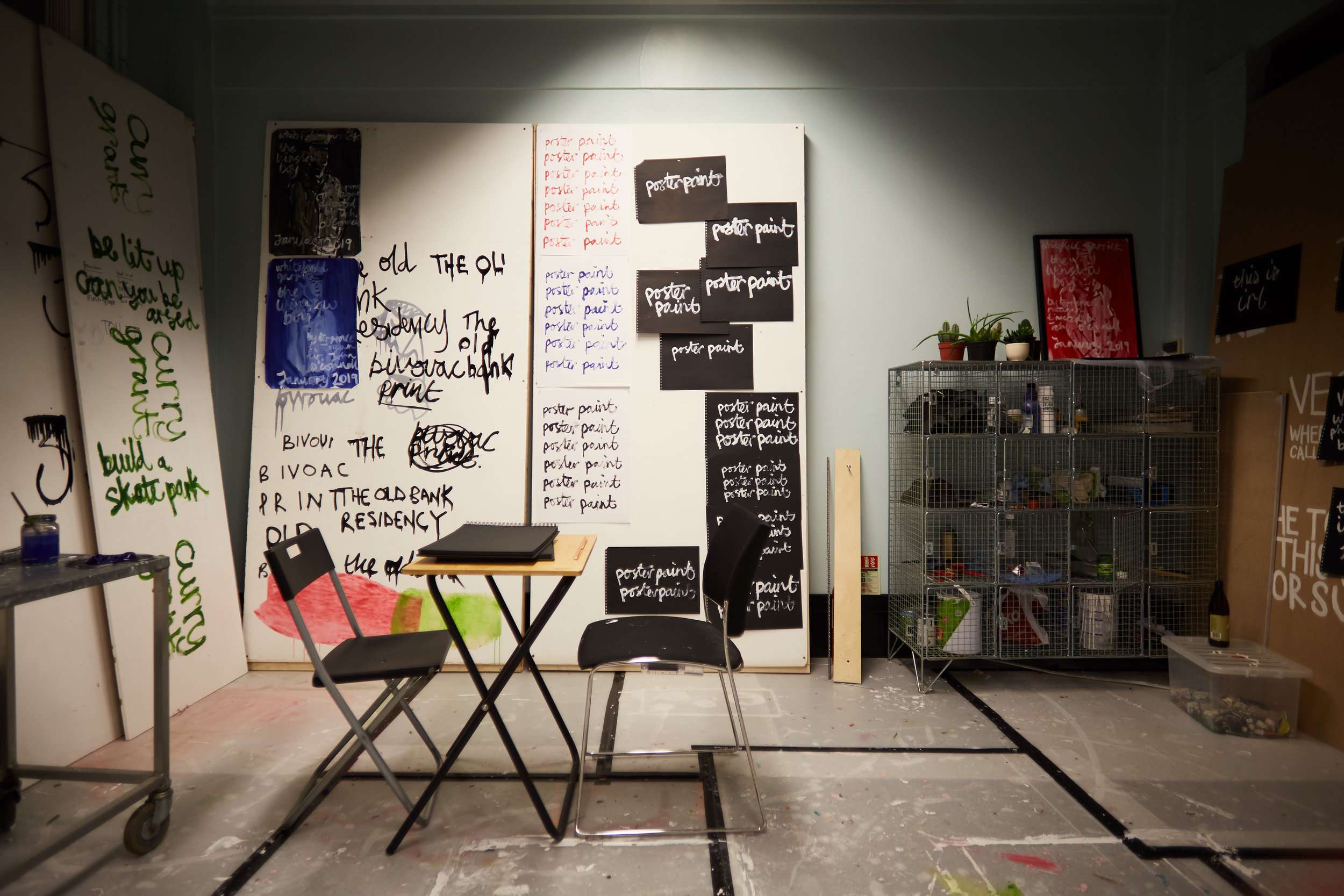 We run a service called Poster Paint. Neil will design you a physical poster by hand using paint for a small fee.