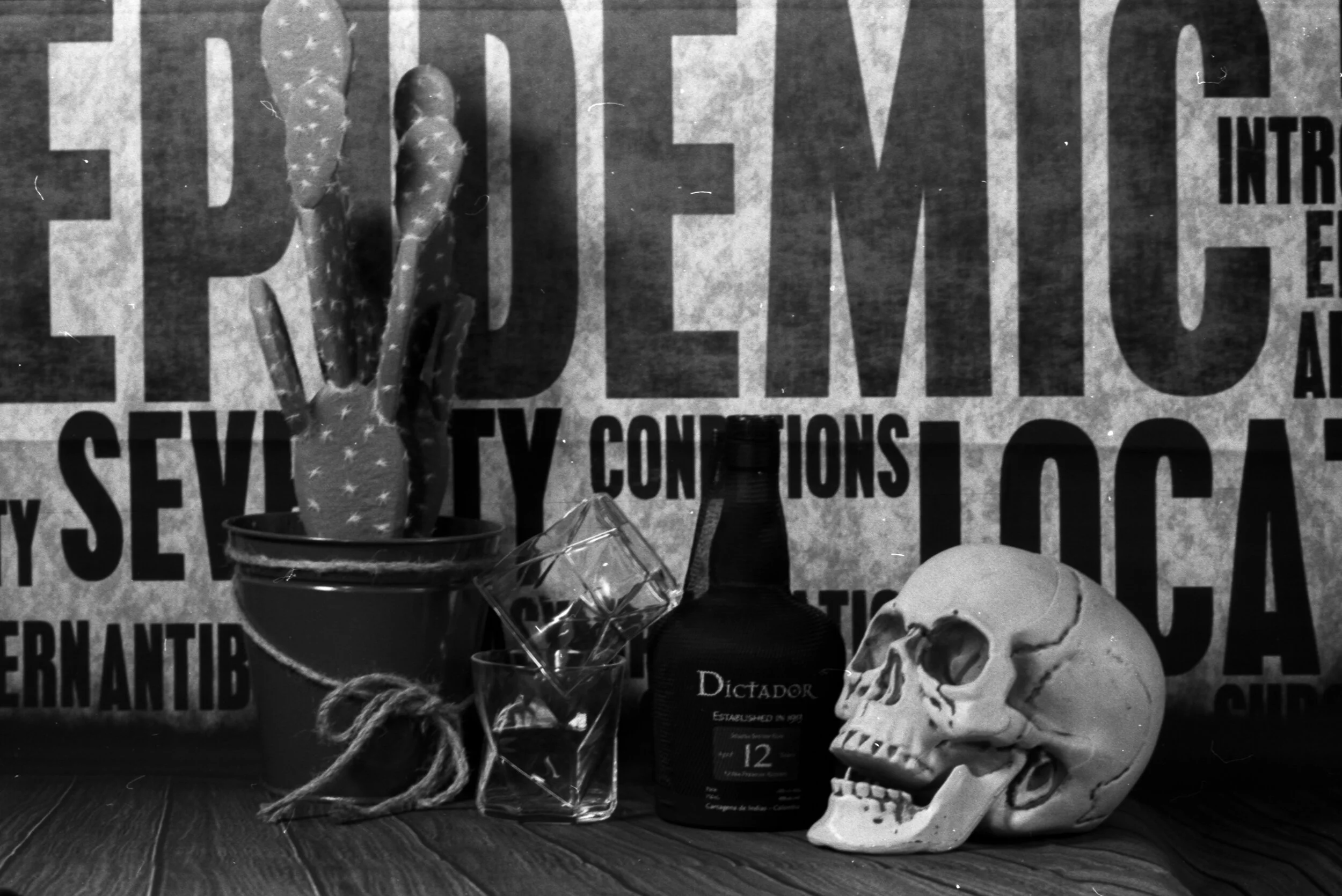 Texture et packshot à la ILFORD FP4+