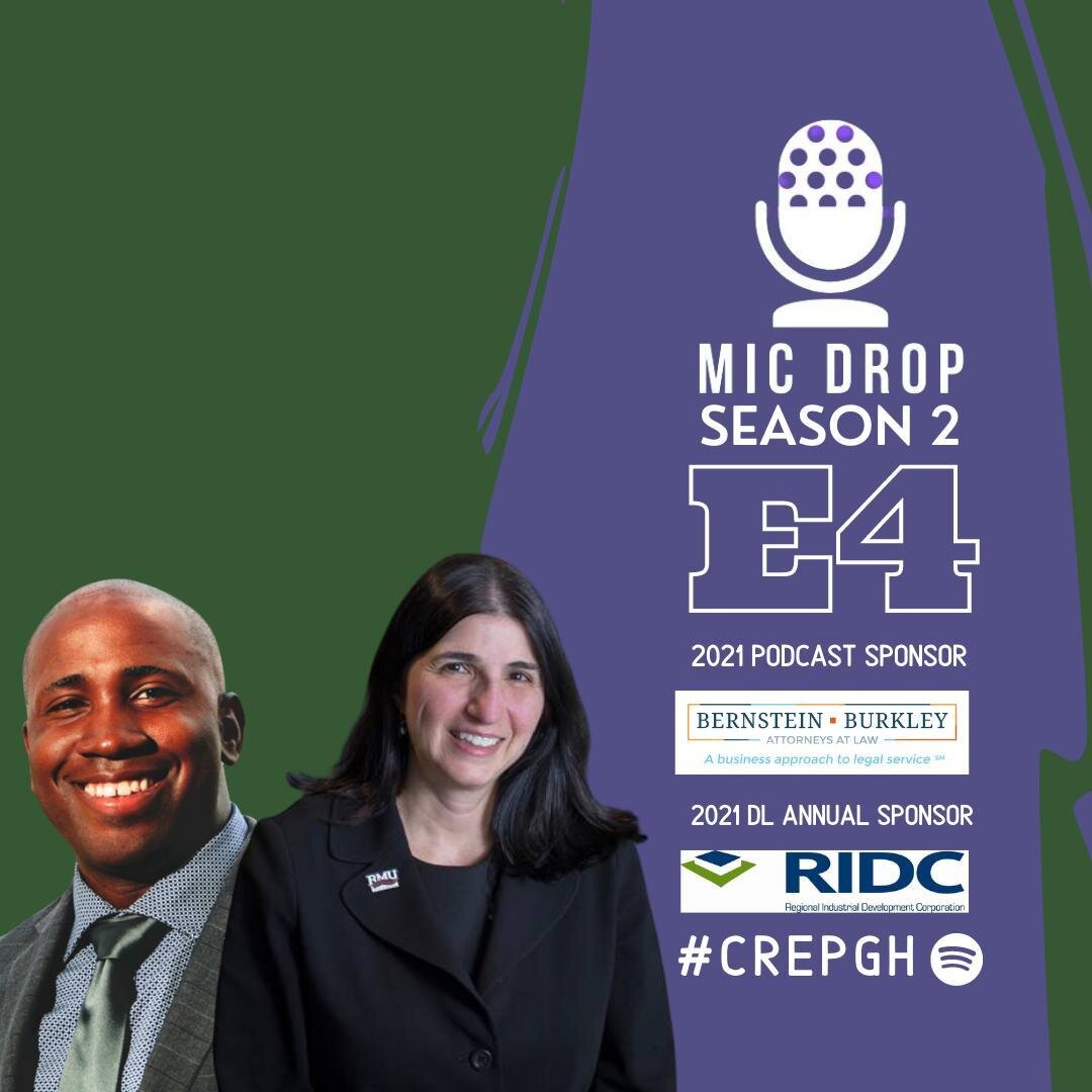 Season 2 Episode 4 of MIC DROP is live! 🎙️ 

In this episode of Mic Drop: CRE Views with NAIOP Pittsburgh, our Executive Director, Brandon Mendoza, is joined by Dr. Michelle Patrick, Dean of the Robert Morris University School of Business, to discus