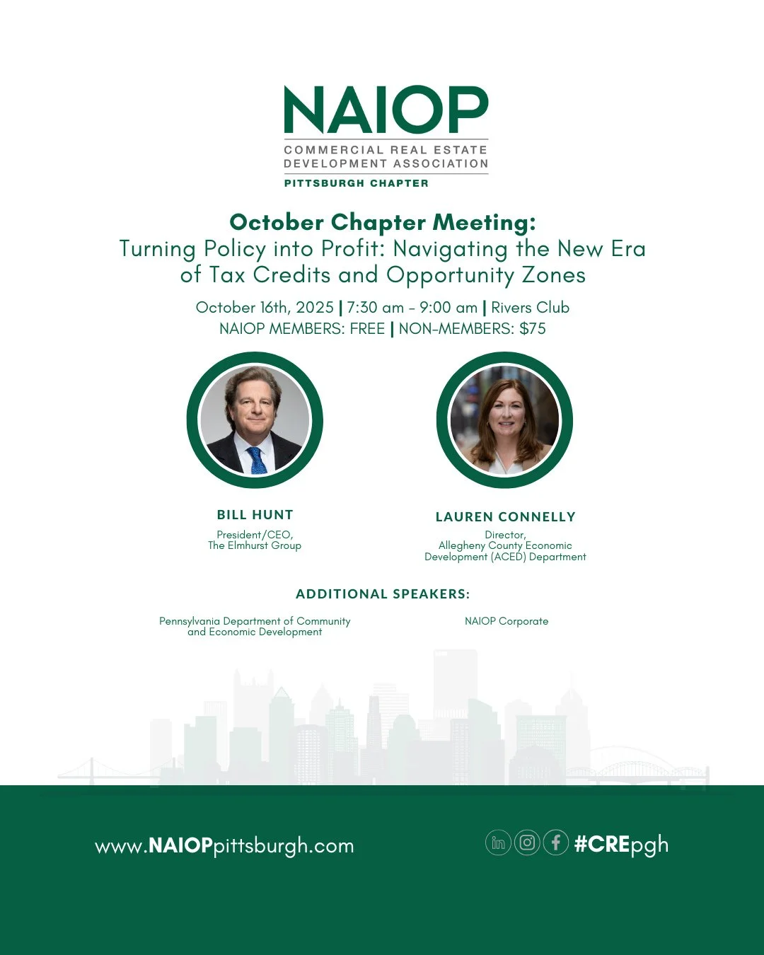 Join us for our Oct. 16th Chapter Meeting featuring Bill Hunt (Elmhurst Group).⁠
⁠
Register via the link in the profile.⁠
⁠
Bill will lead an exciting discussion exploring how the One Big Beautiful Bill Act is leading to policy shifts that are creati