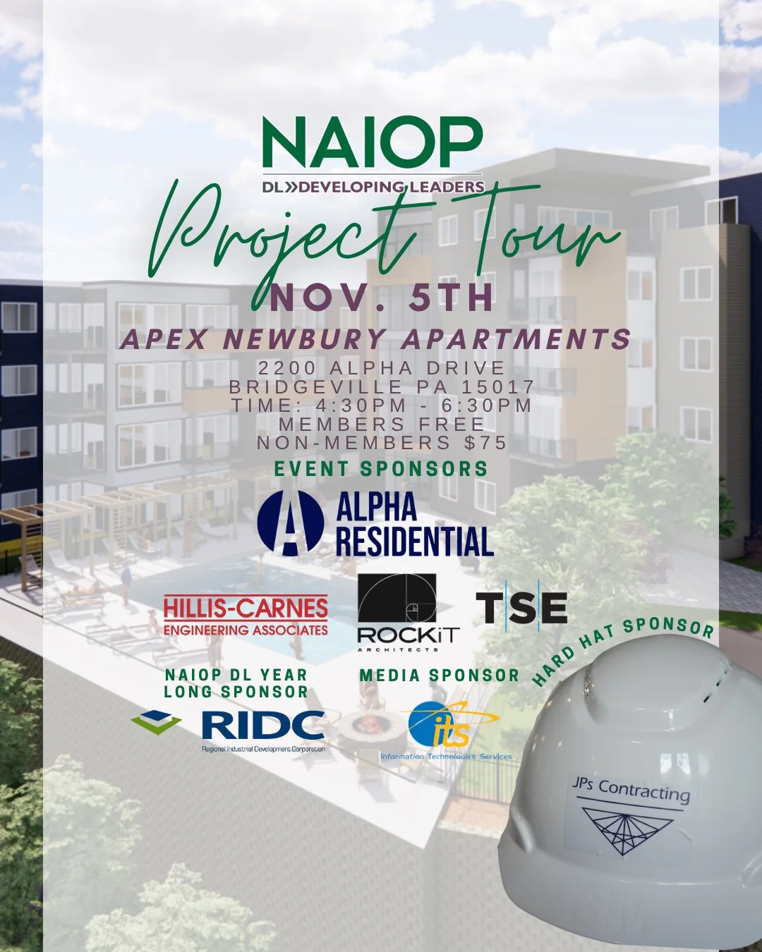 Don't Miss Out: Our Developing Leaders (DL) are excited to host the final DL Project Tour of 2025 at Alpha Residential's APEX Newbury Apartments on November 5th.
⁉️ DYK that if you are not a DL member - or aged out of the DL demographic - that you