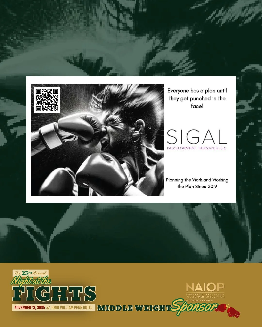 Thank you to Sigal Development Services for choosing to support CRE by being a Middle Weight Sponsor of our 25th Annual Night At The Fights.⁠
⁠
Learn more at the link in our bio.⁠
⁠
#CREpgh⁠