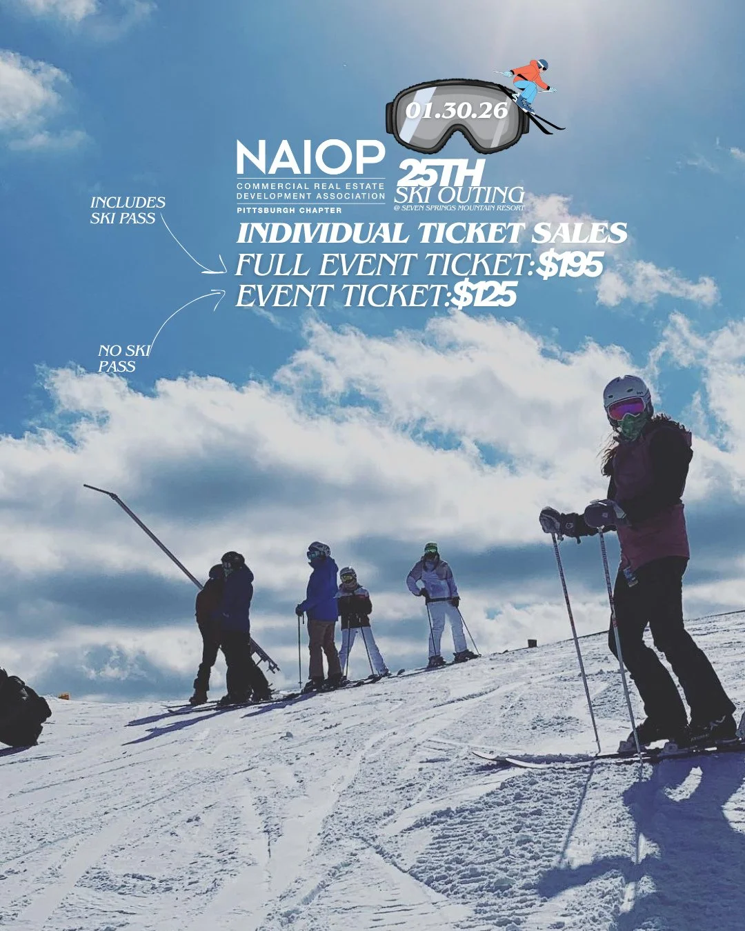 Networking on the slopes and by the fire. ⁠
Will we see you on January 30, 2026 at Seven Springs Mountain Resort?⁠
⁠
Sponsorships &amp; Ticket Sales 🎟️ via the link in our bio.⁠
‼️Deadline to be a sponsor is January 9th:⁠
🗻 Presenting Sponsor: $2,5