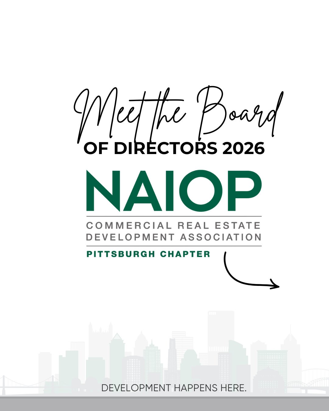 On behalf of NAIOP Pittsburgh, I am pleased to introduce our 2026 Board of Directors.⁠
⁠
As we look ahead to the coming year, I am especially excited about the new additions joining our Board and the continued expansion of our Principal Member repres