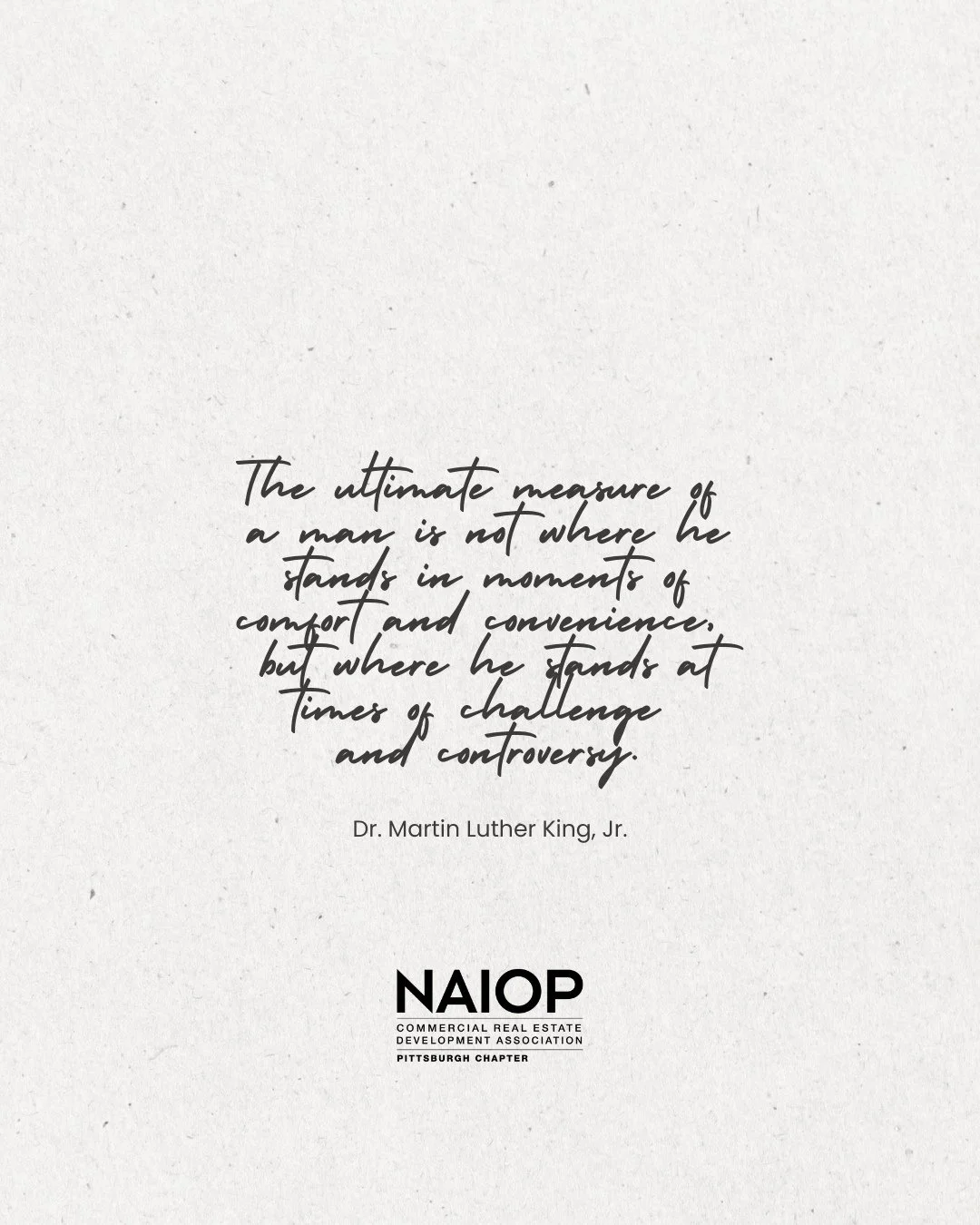 &ldquo;The ultimate measure of a person is not where they stand in moments of comfort&hellip;&rdquo;⁠
⁠
Today, we pause to honor Dr. Martin Luther King, Jr. and reflect on how his legacy challenges us to lead with purpose and conviction.⁠
⁠
#MLKDay #
