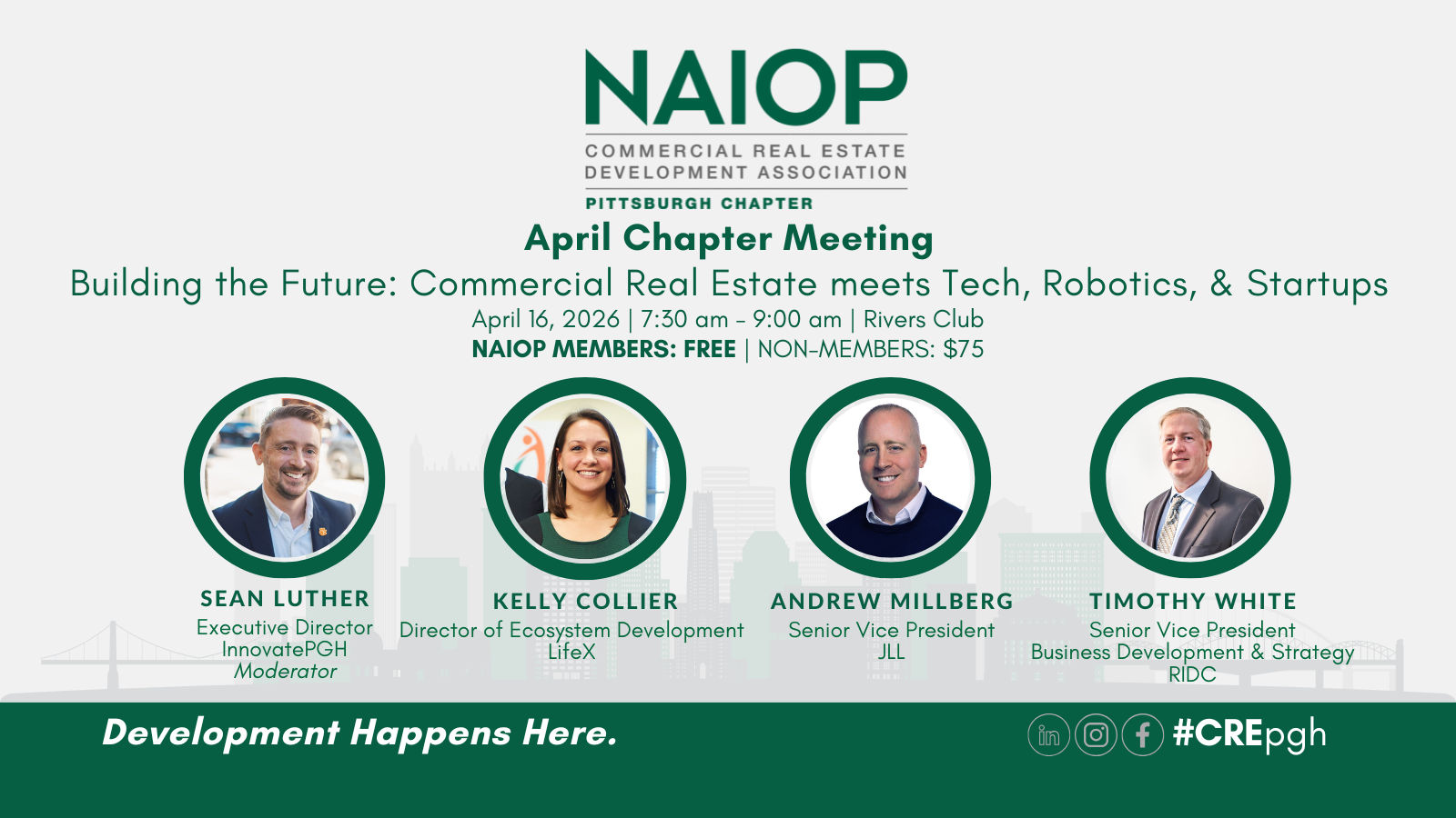 April Chapter Mtg - Building the Future: Commercial Real Estate meets Tech, Robotics, &amp; Startups
