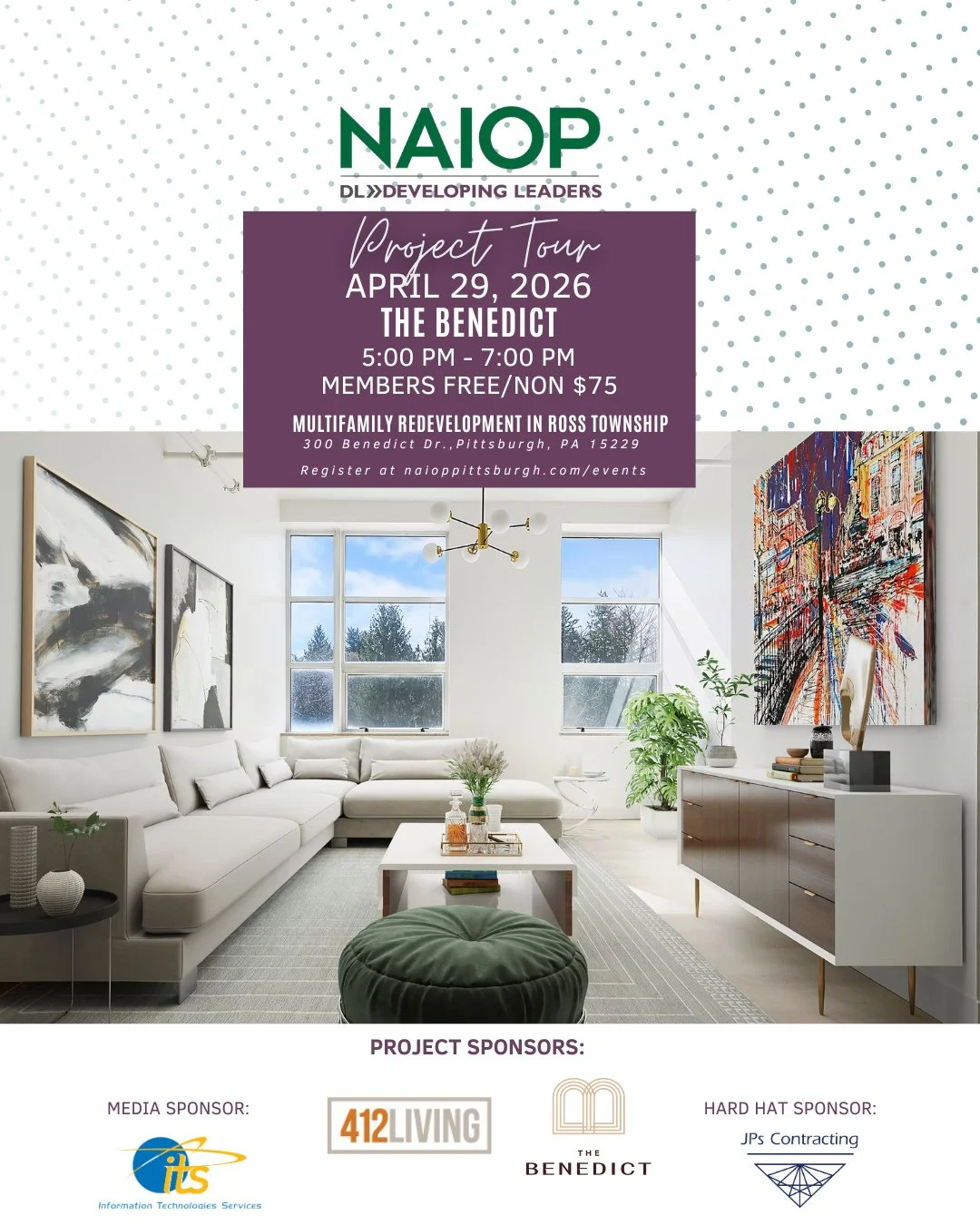 Will we see you next week at our first DL Project Tour of 2026?⁠
⁠
April 29th at The Benedict, a multifamily redevelopment in Ross Township. Register via the link in our bio.⁠
⁠
Time: 5:00 PM - 7:00 PM⁠
NAIOP Members: FREE⁠
Non-Members: $75⁠
⁠
#CREpg