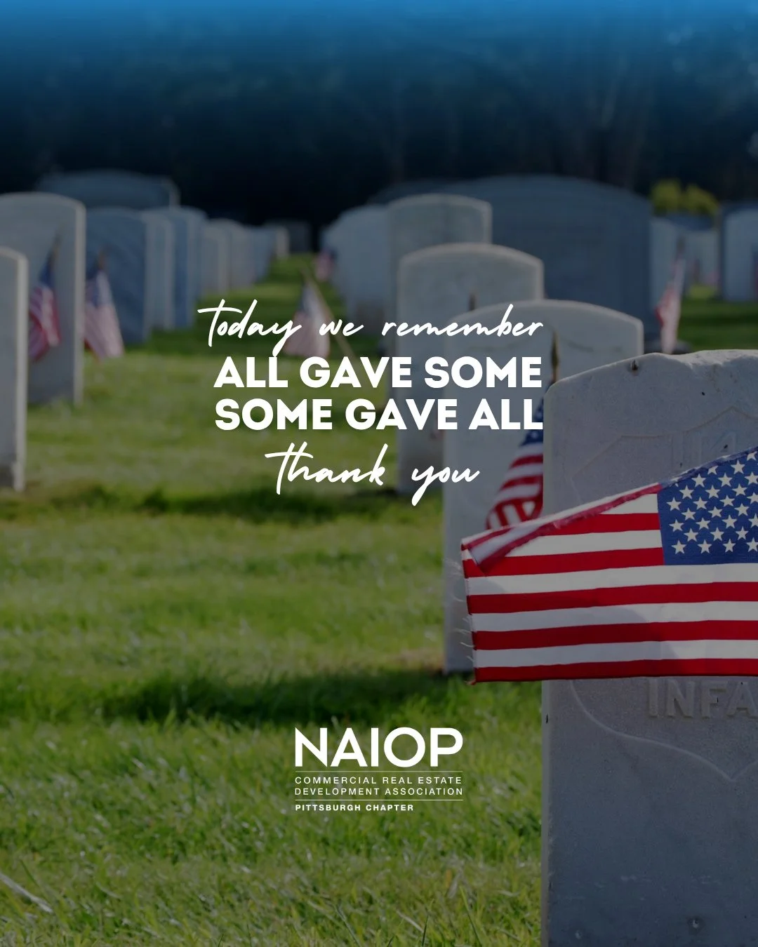 Today, we remember all those who gave the ultimate sacrifice.⁠💙❤️🤍⁠
⁠
⁠
#MemorialDay