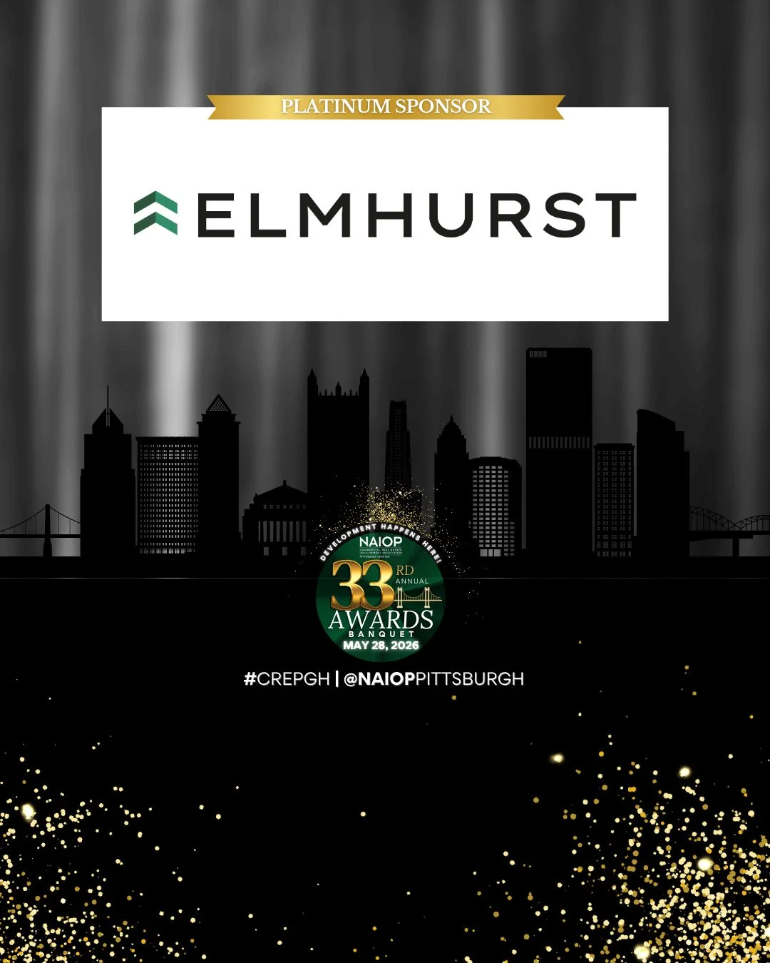 Congratulations to Elmhurst on their Best Speculative Industrial award this evening, along with Crossgates, on their development of Brockway Commerce Center.⁠
⁠
We also want to thank Elmhurst for being a Platinum Sponsor for this evening's 33rd Annua