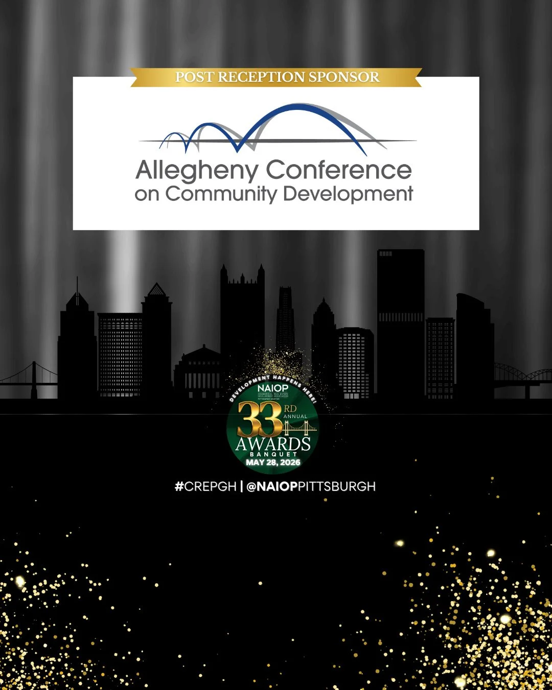 Thank you to the Allegheny Conference on Community Development for being the Post-Reception Sponsor for this evening's 33rd Annual Awards Celebration, which honors the strong contributions to the Pittsburgh commercial real estate market. ⁠
⁠
#CREpgh⁠
