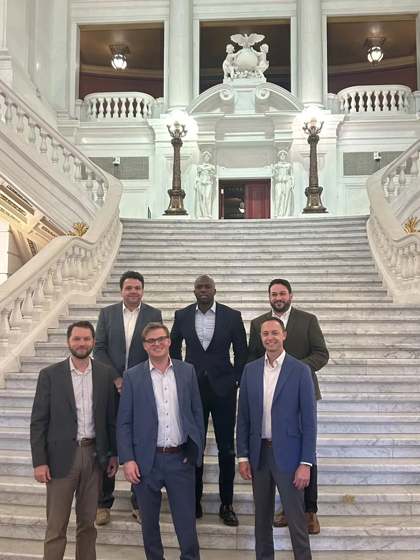 Spending a few days in Harrisburg advocating on behalf of #CREpgh ... Joining the Allegheny Conference and elected officials, our Executive Director @t_frank_19 along with Board President Nate Phillips, Board Member Dean Welch, Clayton Morris, Pittsb