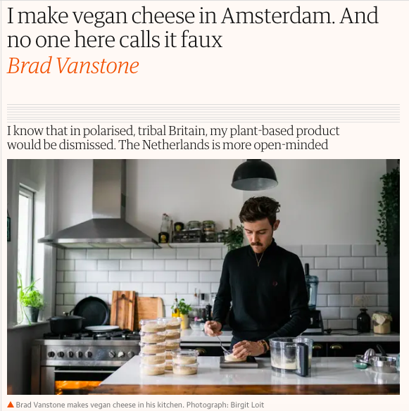 The Guardian, Plant Based Cheese