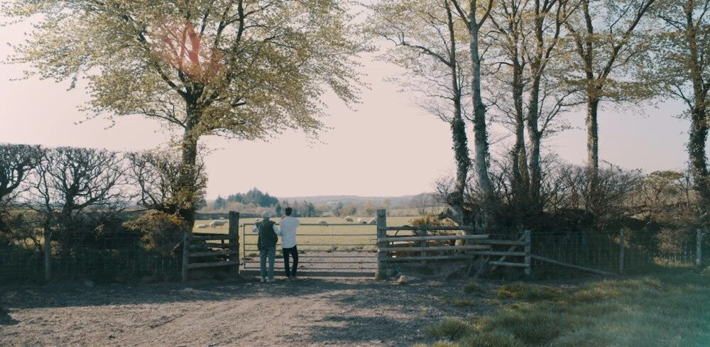 Brad and his Grandfather on Willicroft Farm, April 2019
