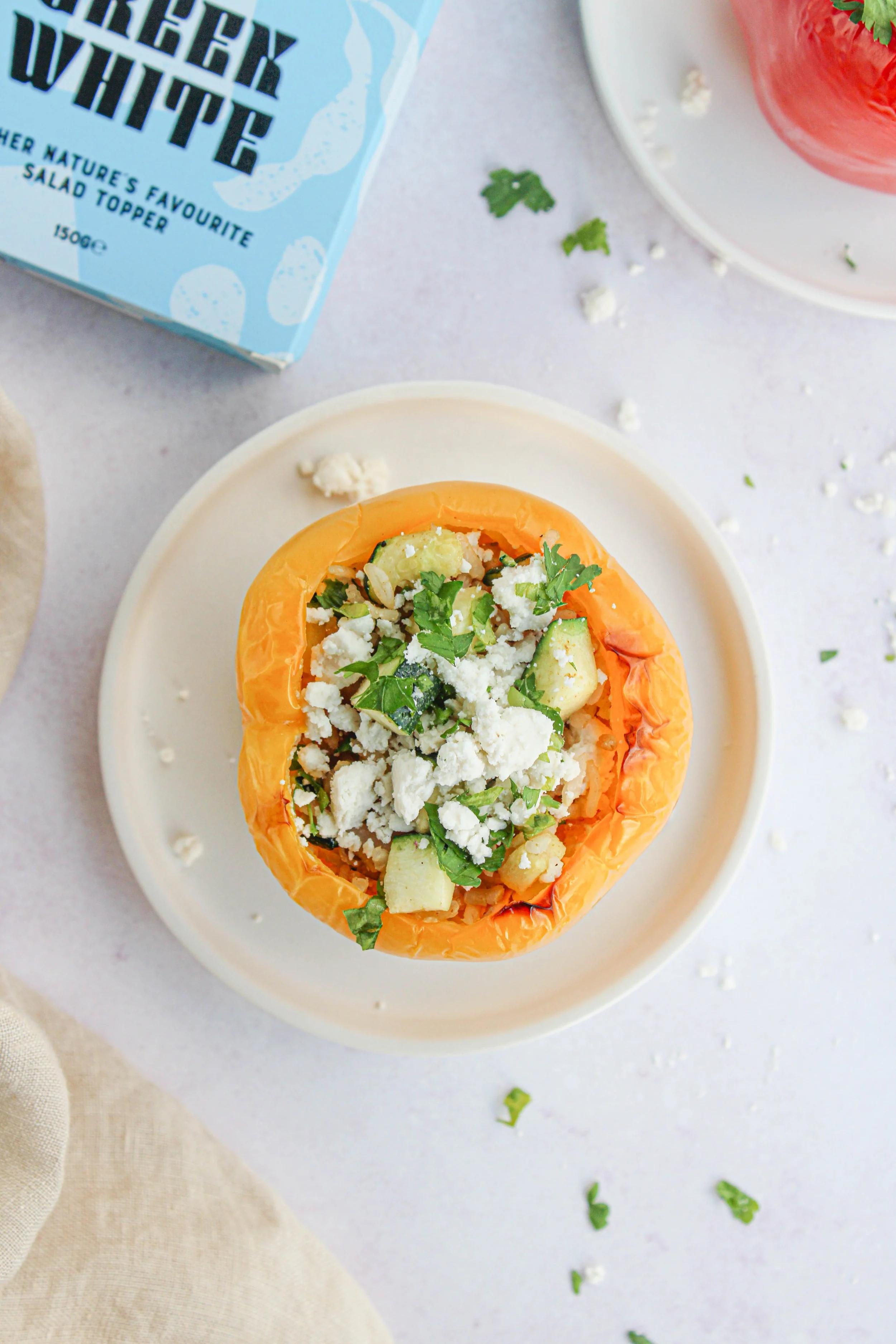 Stuffed Bell Peppers With Greek White