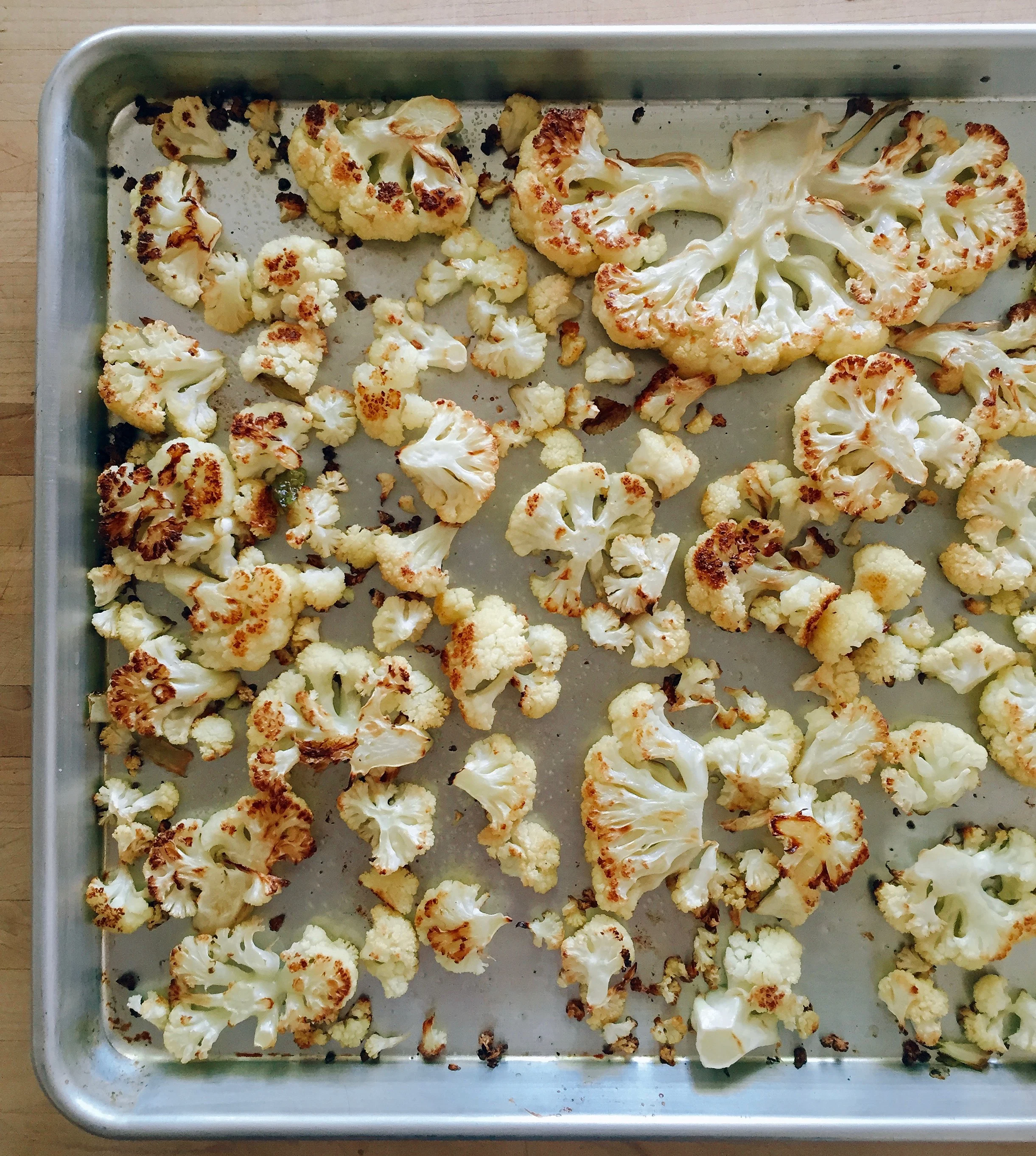 Easy Roasted Cauliflower